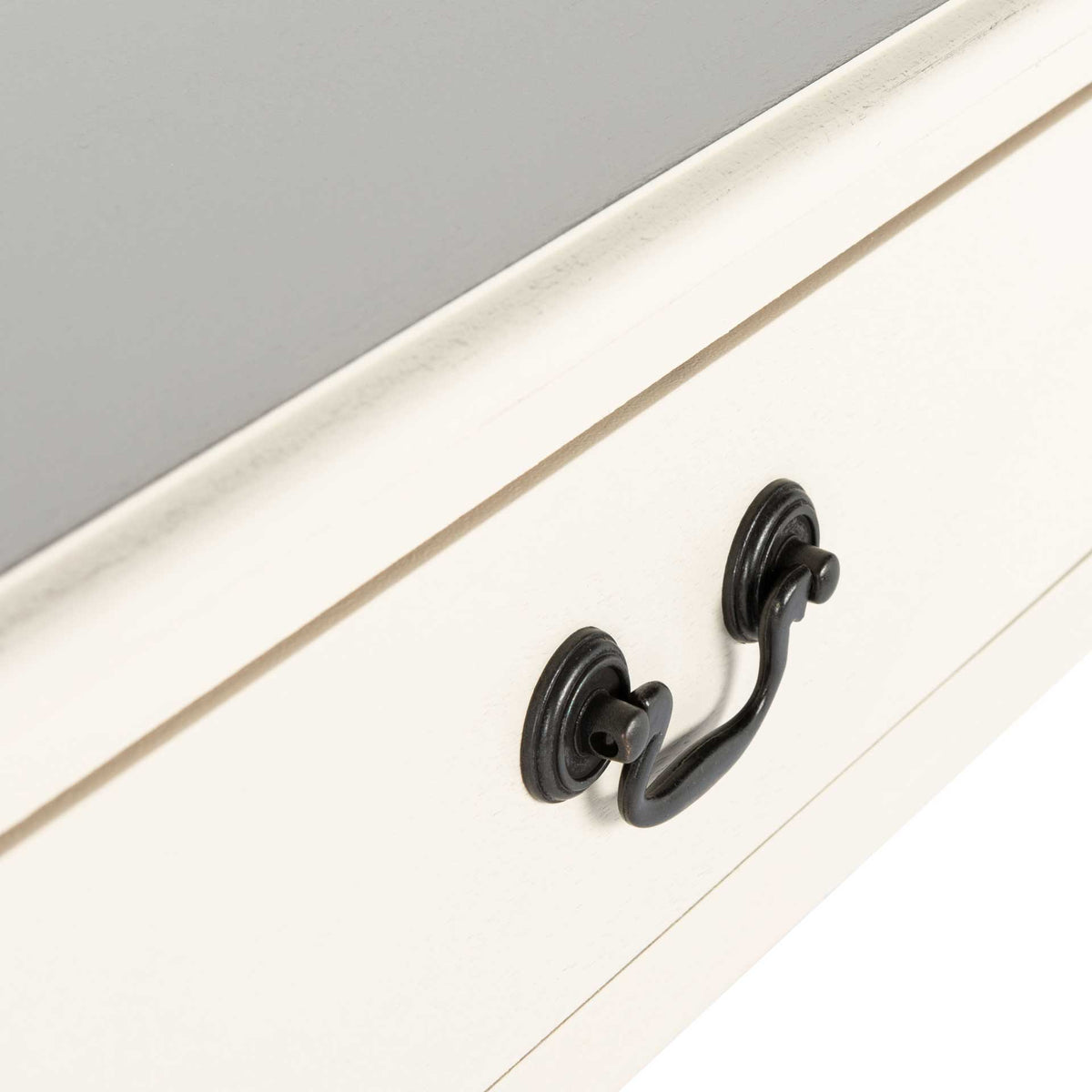 Atalia 2 Drawer Console Table Distressed White