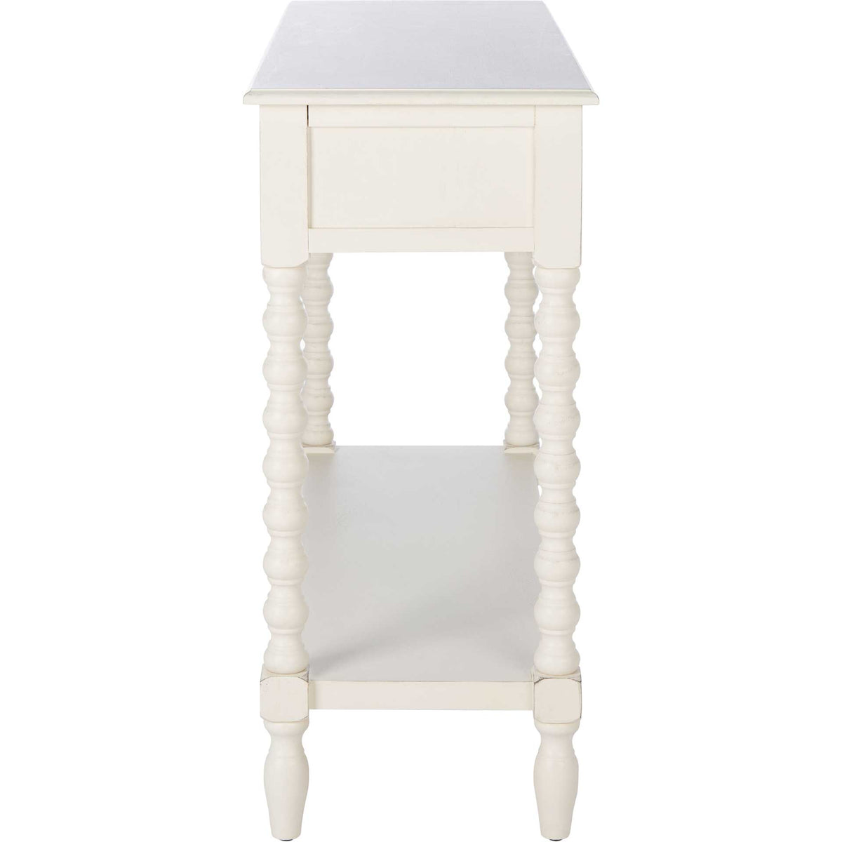 Atalia 2 Drawer Console Table Distressed White
