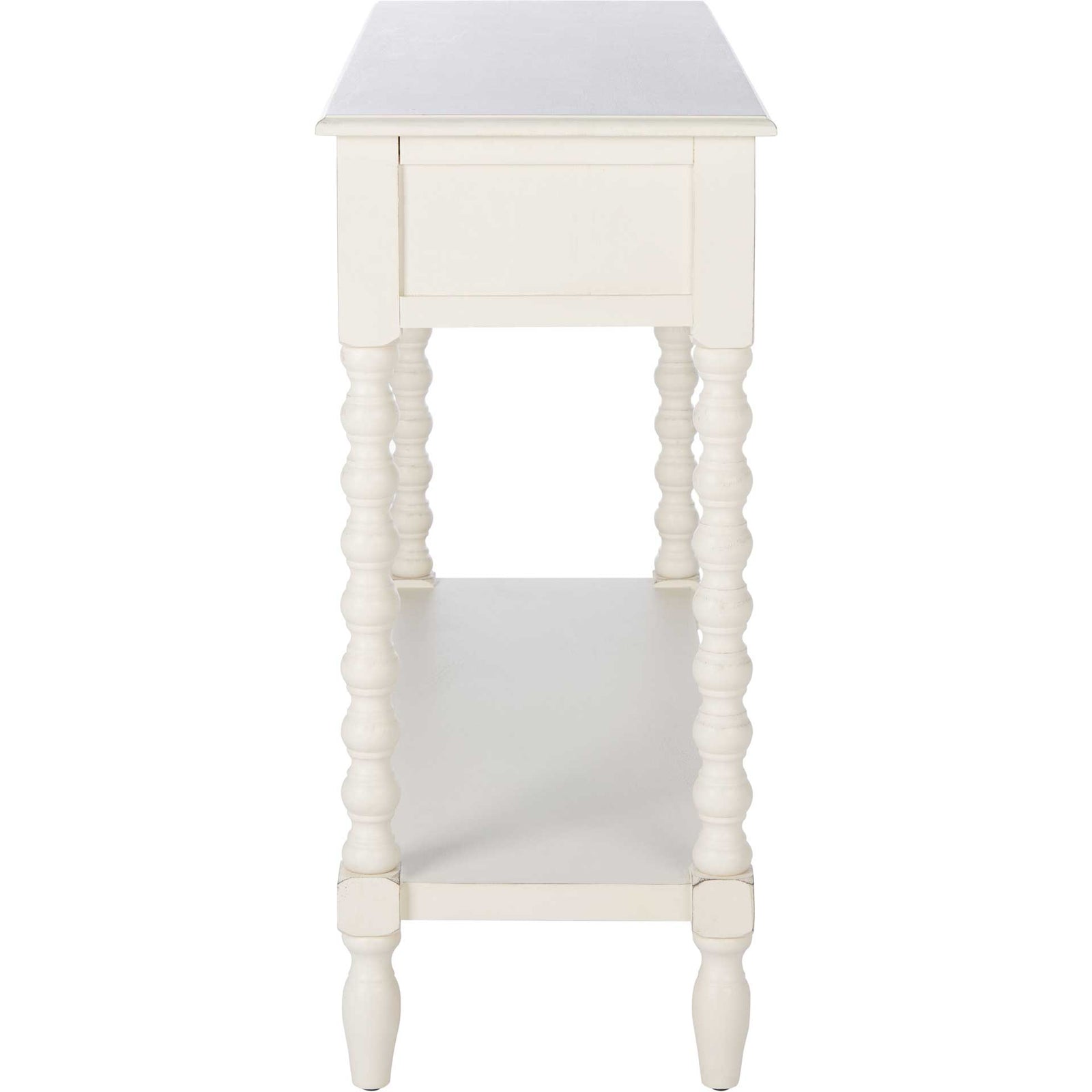 Atalia 2 Drawer Console Table Distressed White