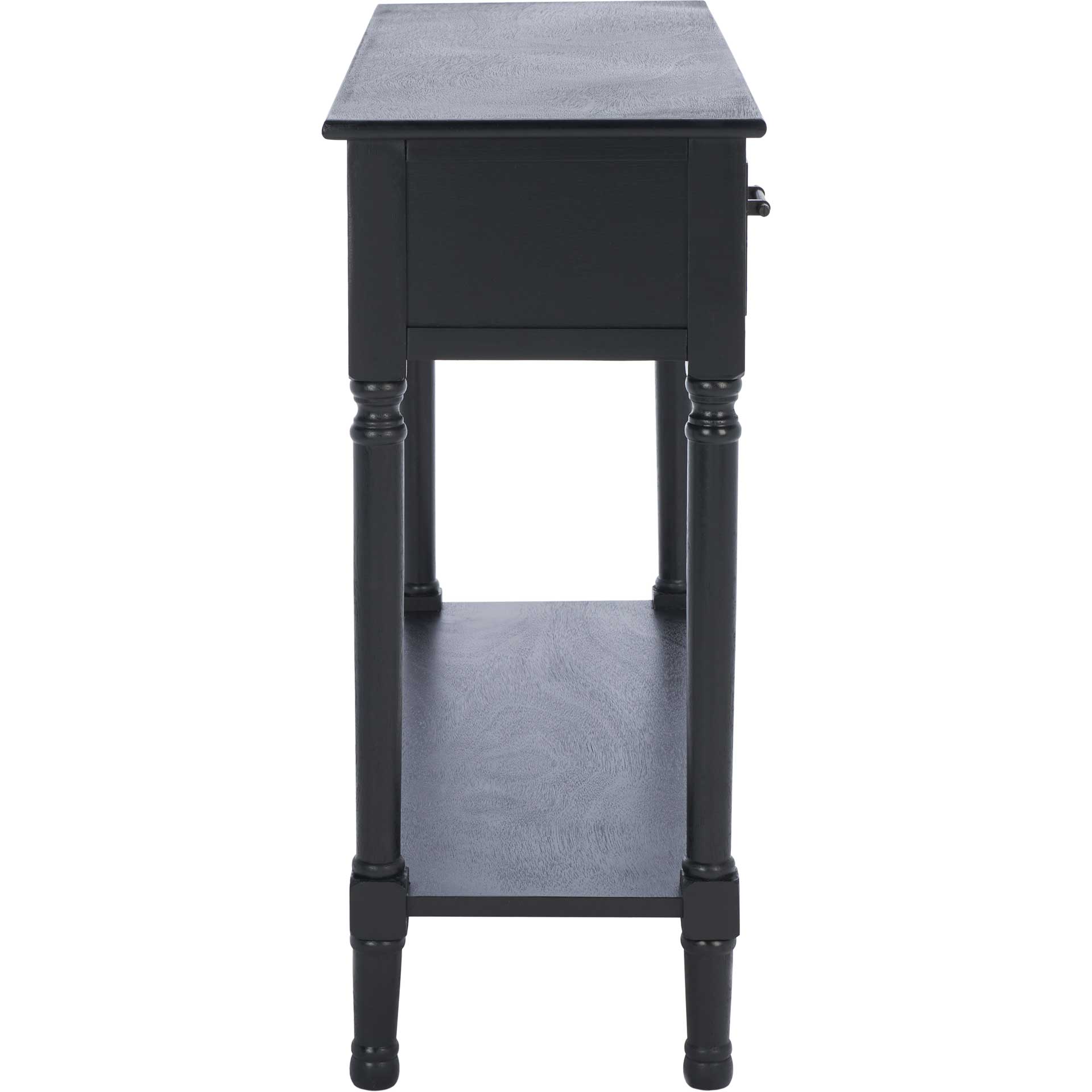 Pebbles 2 Drawer Console Table Black