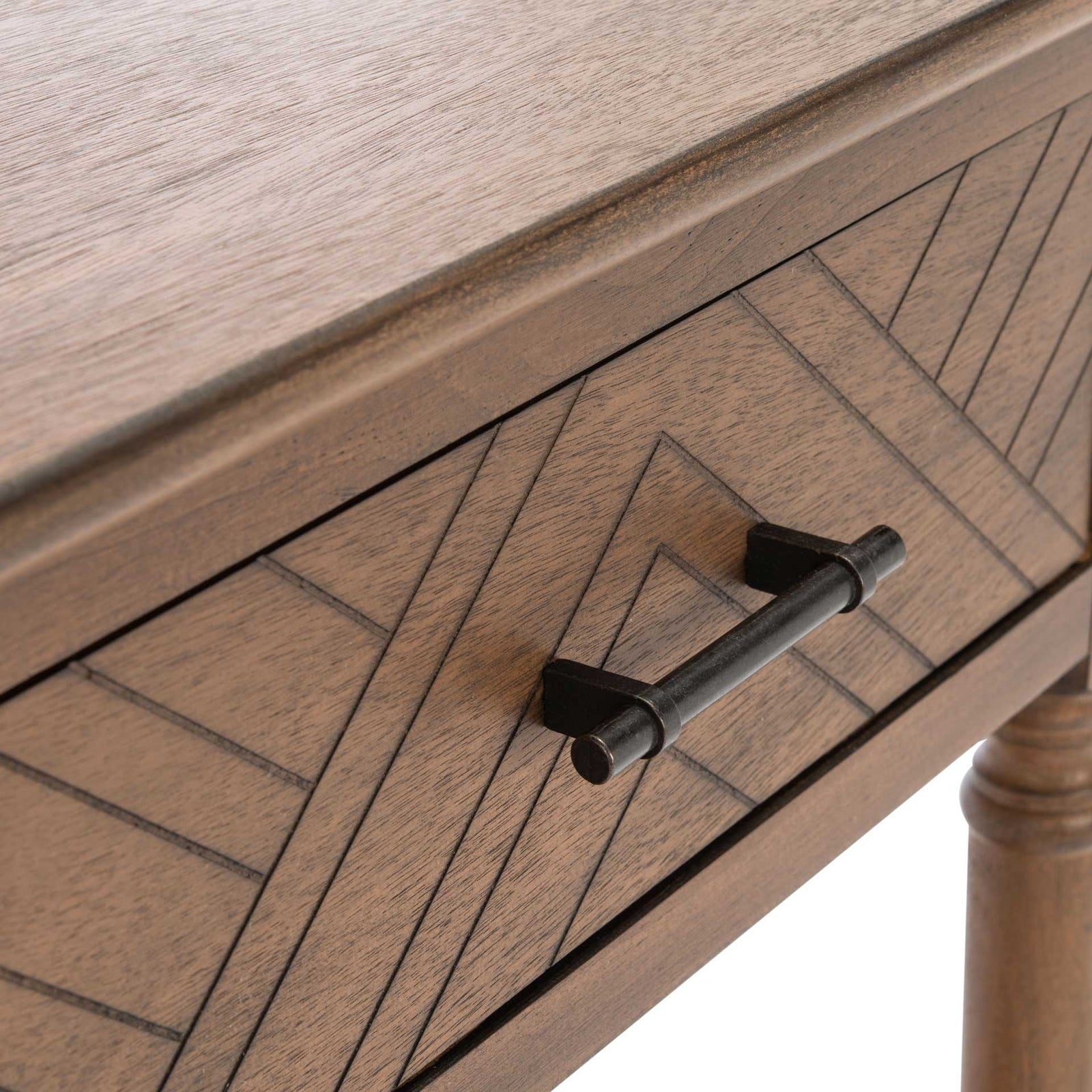 Pebbles 2 Drawer Console Table Brown