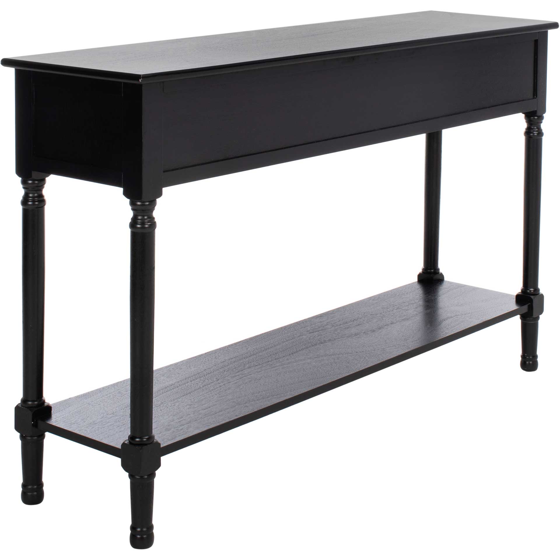 Pebbles 3 Drawer Console Table Black