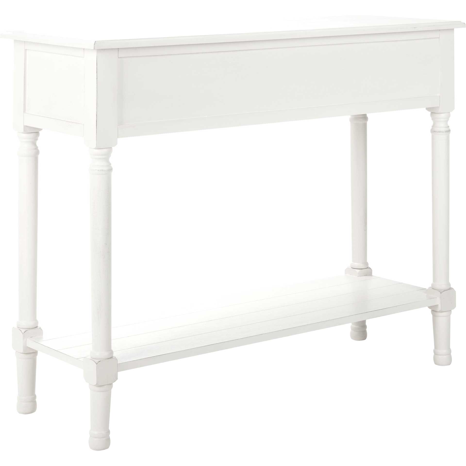 Providence 2 Drawer Console Table Distressed White