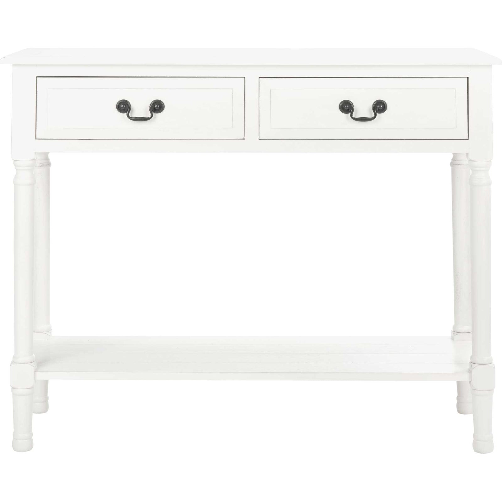 Providence 2 Drawer Console Table Distressed White