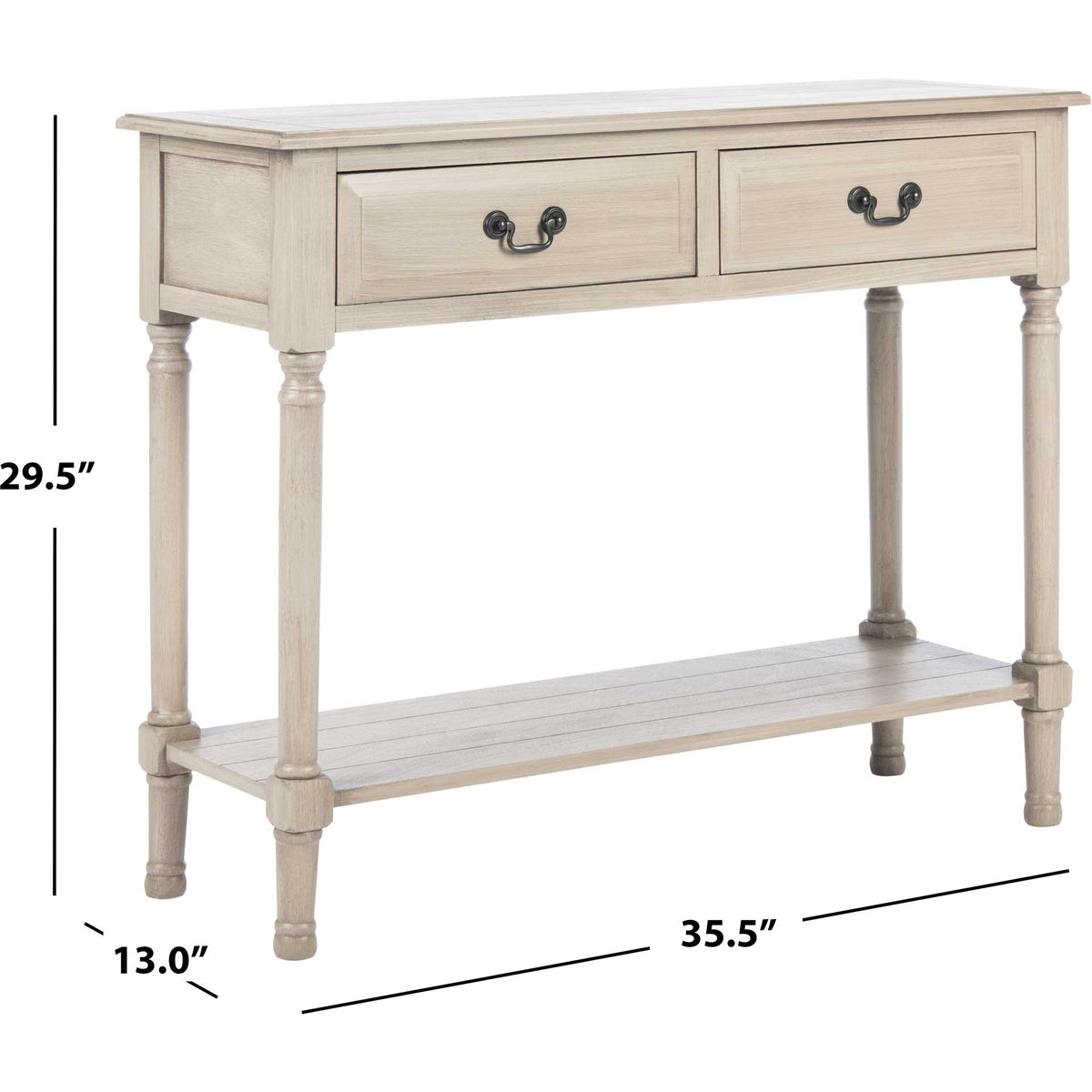 Providence 2 Drawer Console Table Greige