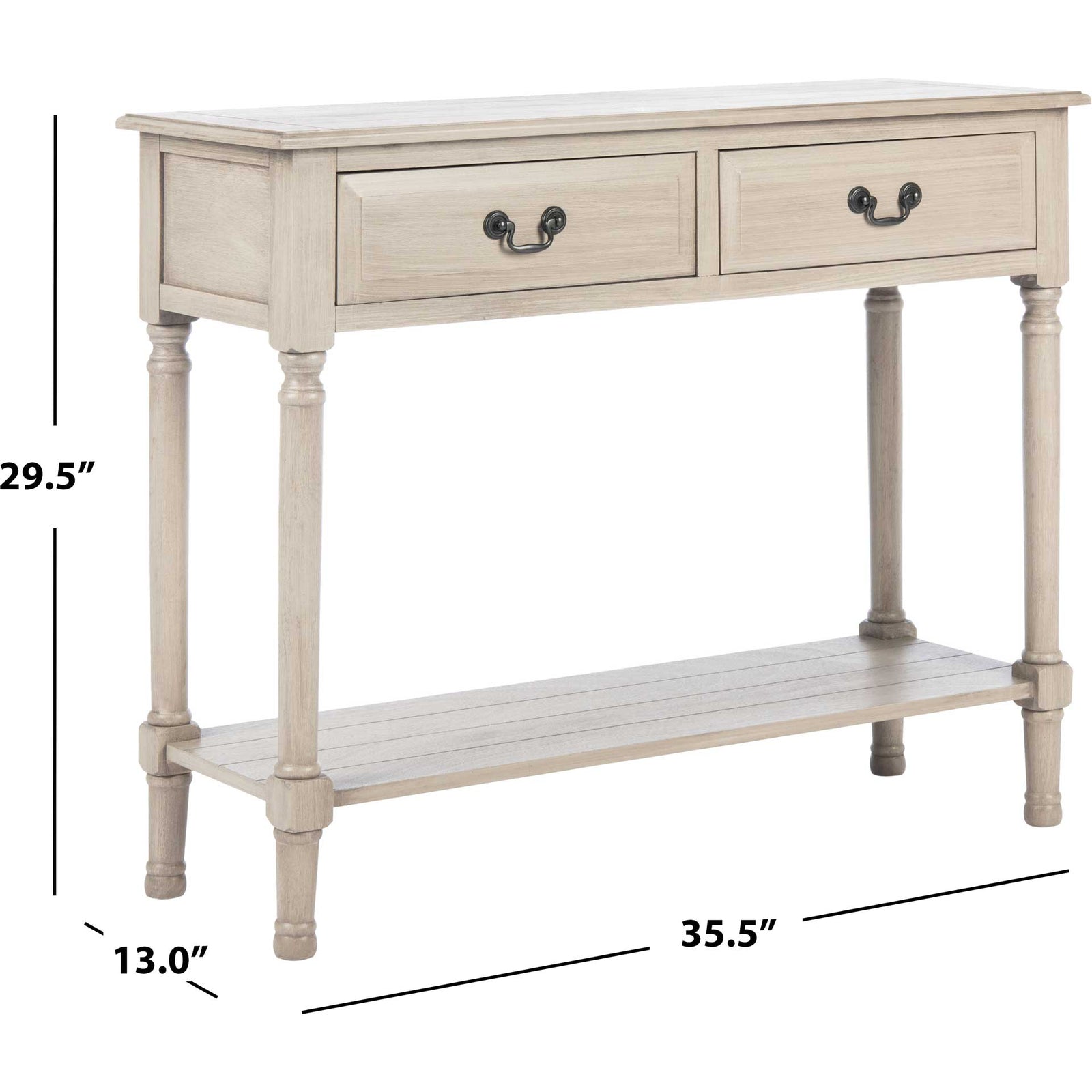 Providence 2 Drawer Console Table Greige