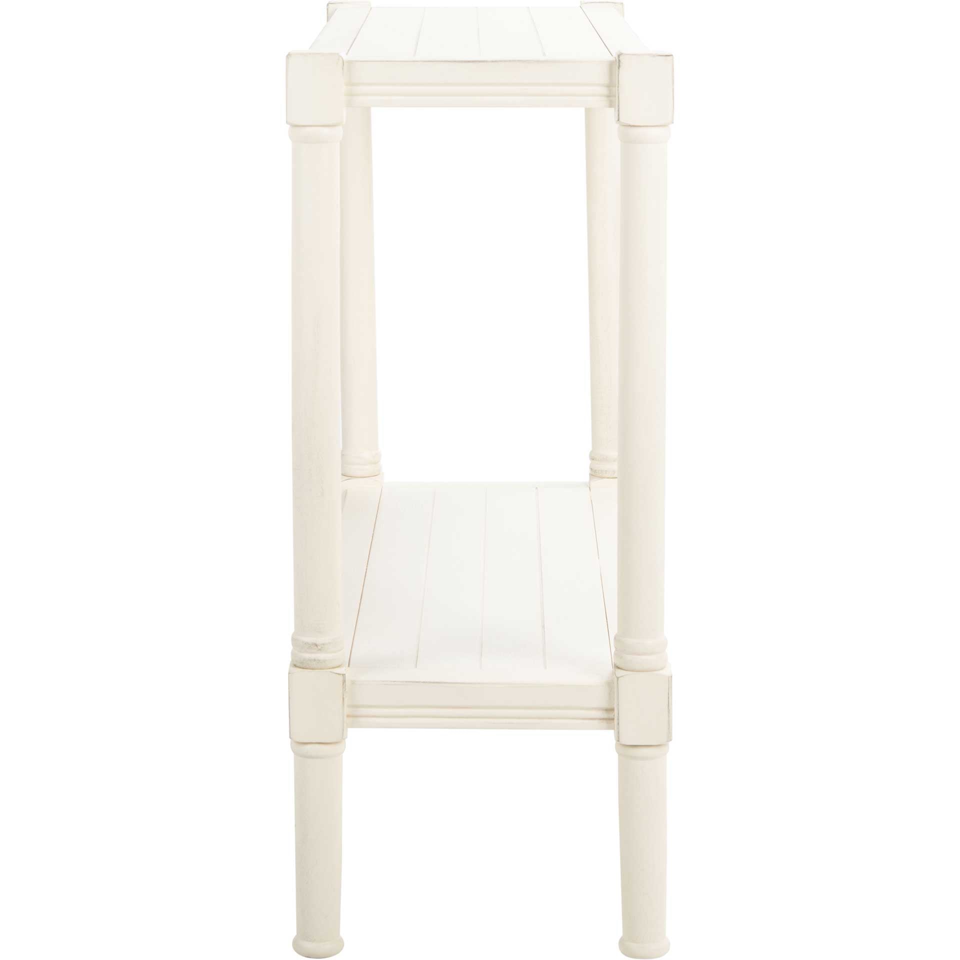 Radlin Console Table Distressed White