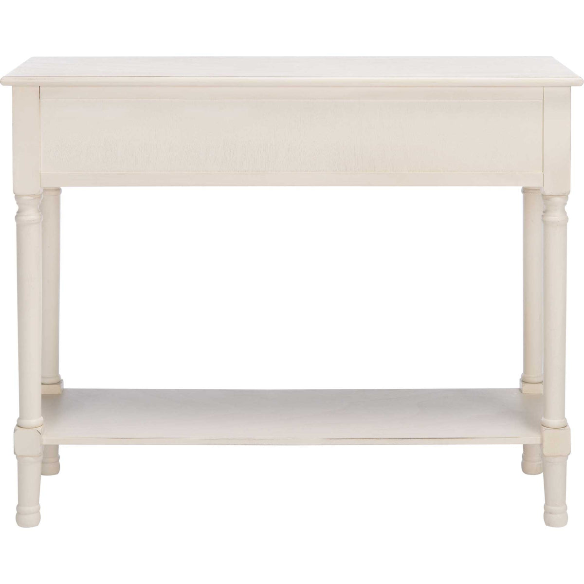 Haleigh 2 Drawer Console Table Distressed White