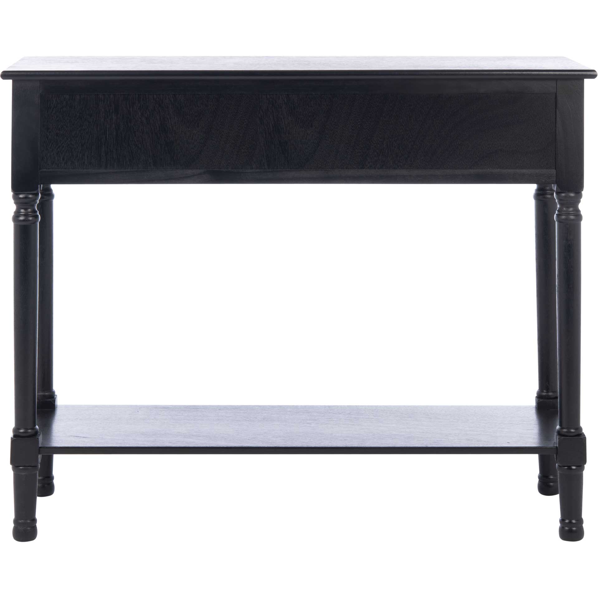 Haleigh 2 Drawer Console Table Black