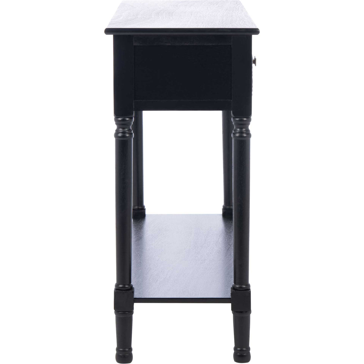 Haleigh 2 Drawer Console Table Black