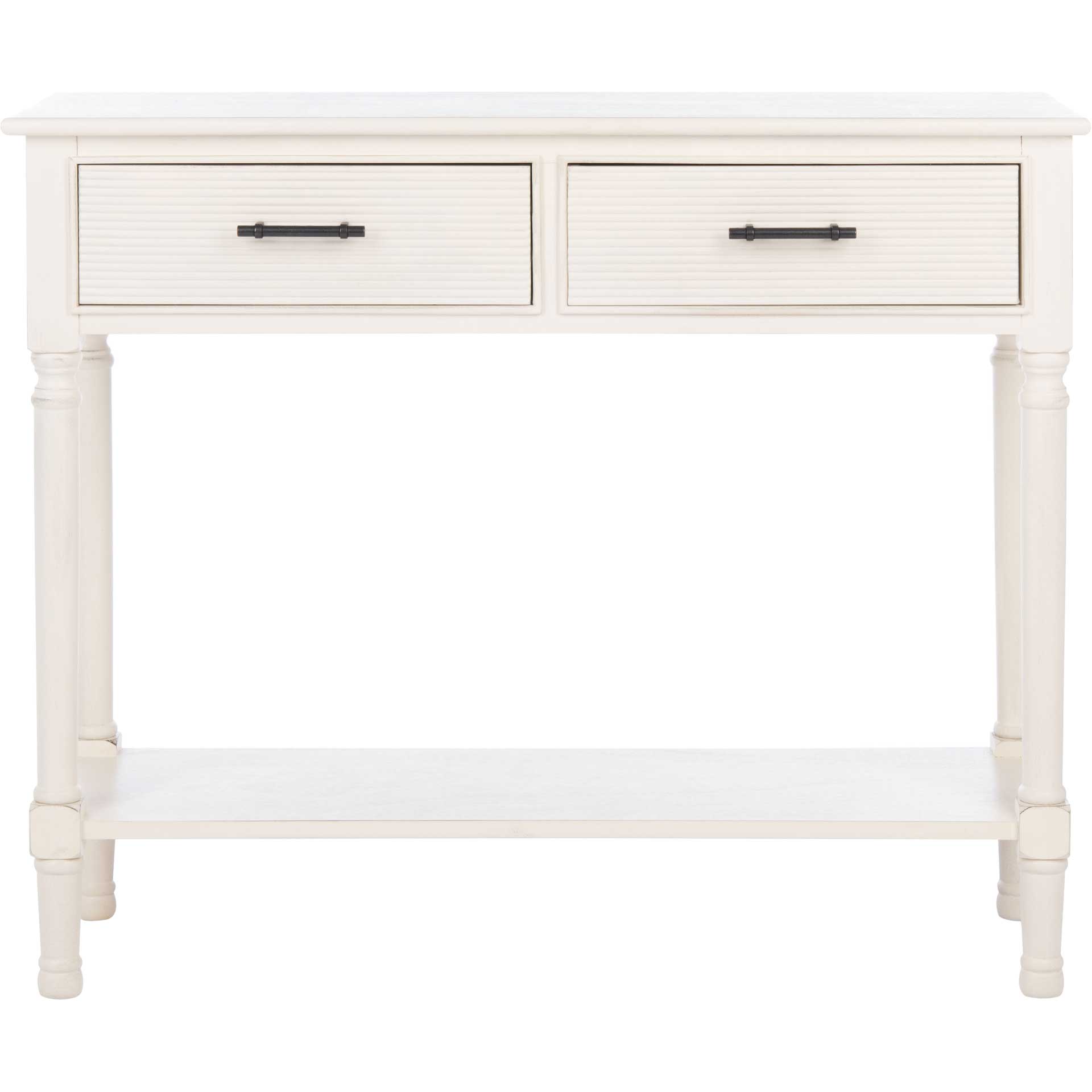 Rylee 2 Drawer Console Table Distressed White