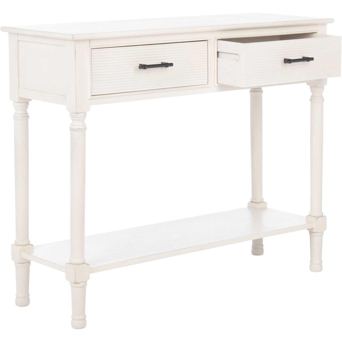 Rylee 2 Drawer Console Table Distressed White