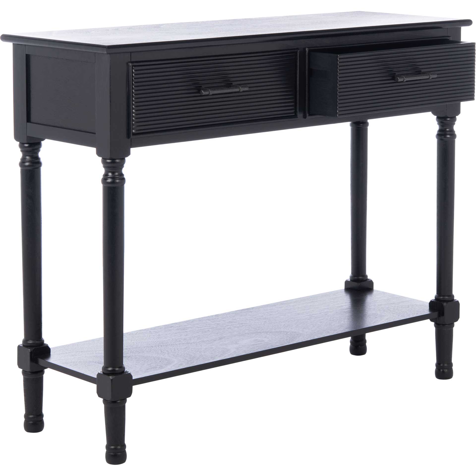 Rylee 2 Drawer Console Table Black