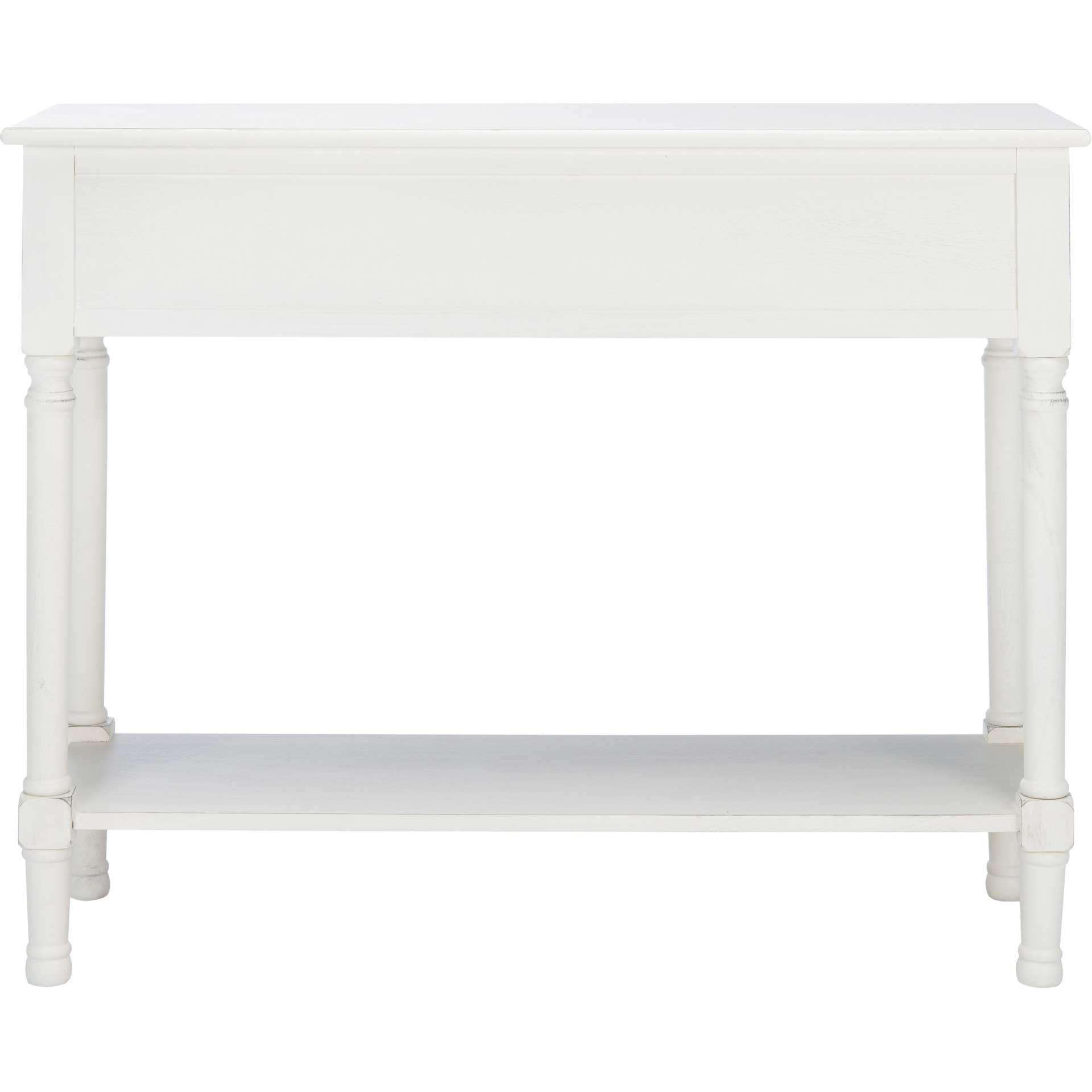 Talita 2 Drawer Console Table Distressed White