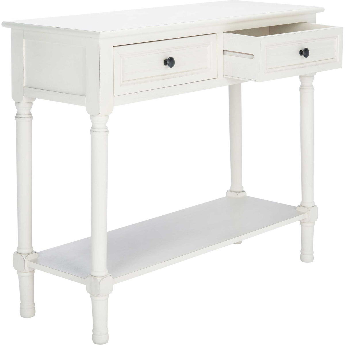 Talita 2 Drawer Console Table Distressed White