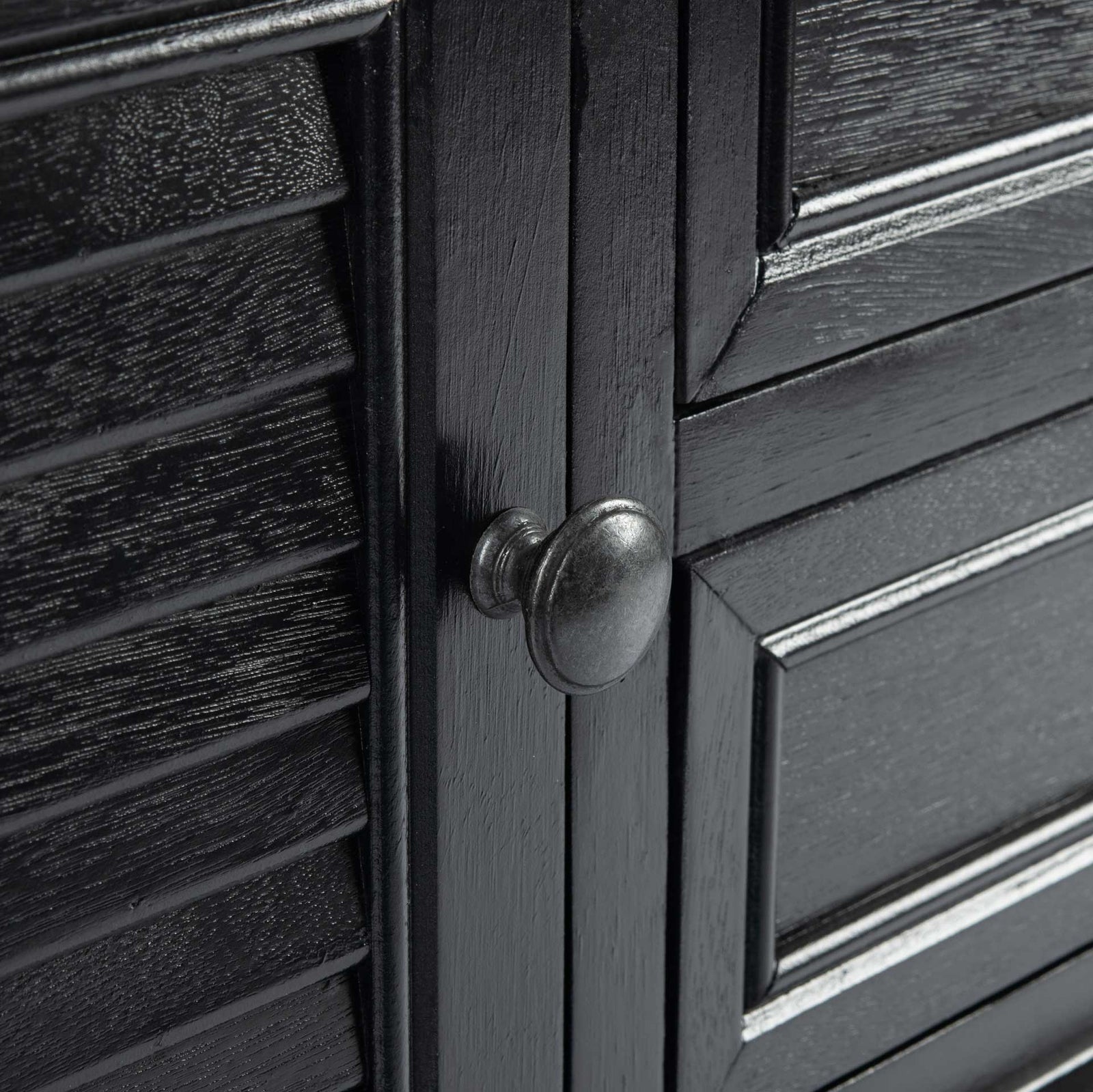 Talita 2 Drawer 2 Door Console Table Black