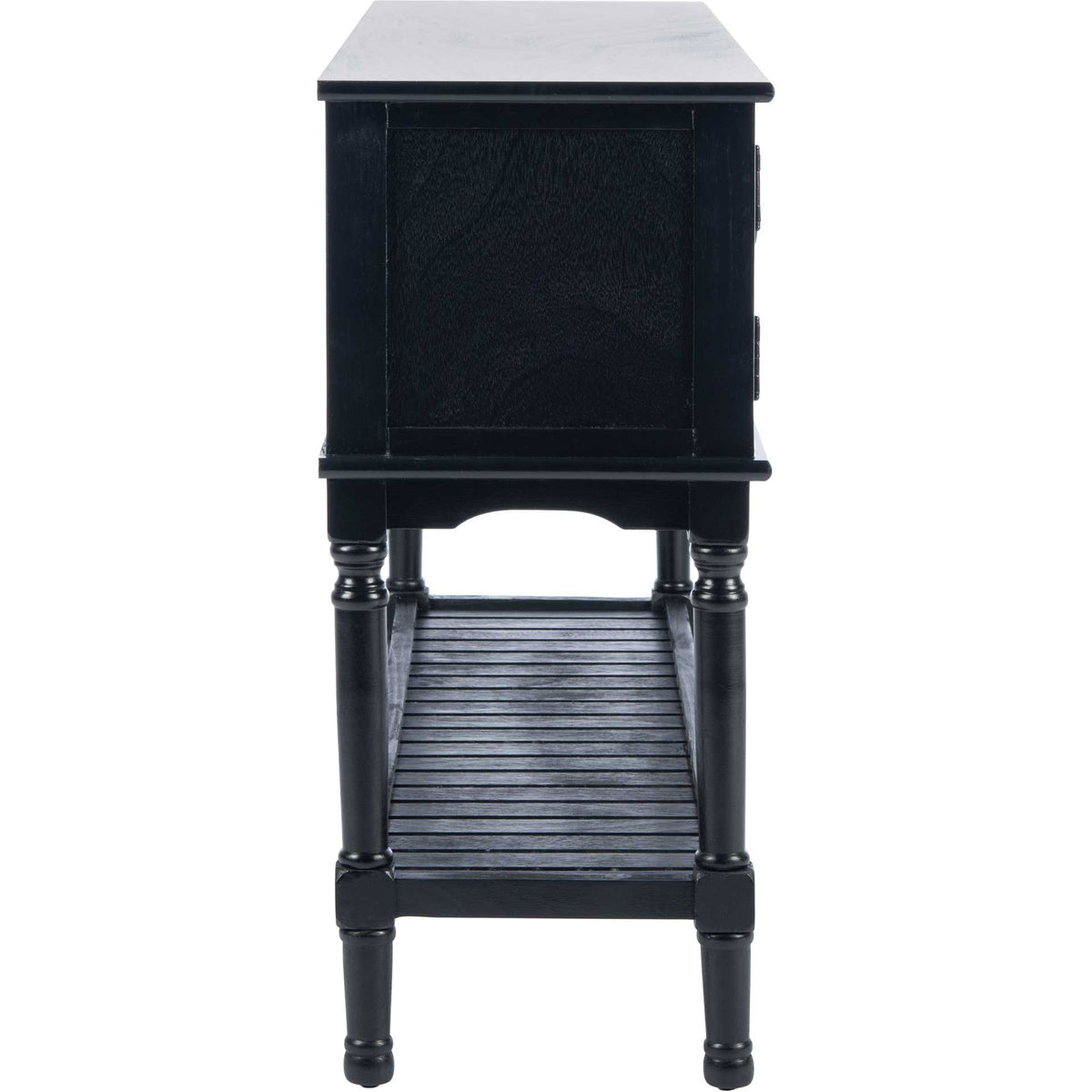 Talita 2 Drawer 2 Door Console Table Black