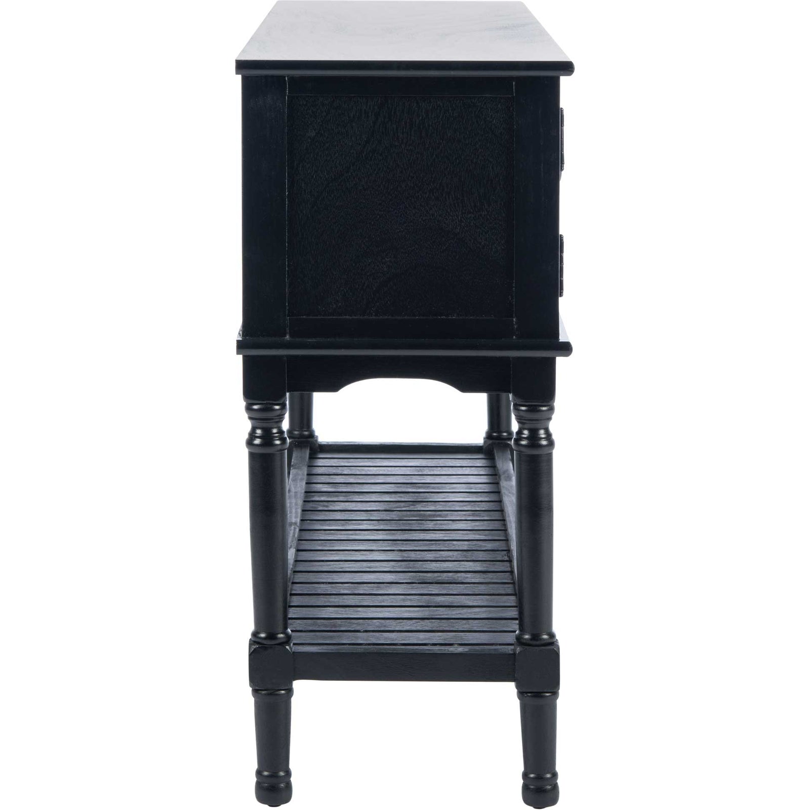 Talita 2 Drawer 2 Door Console Table Black