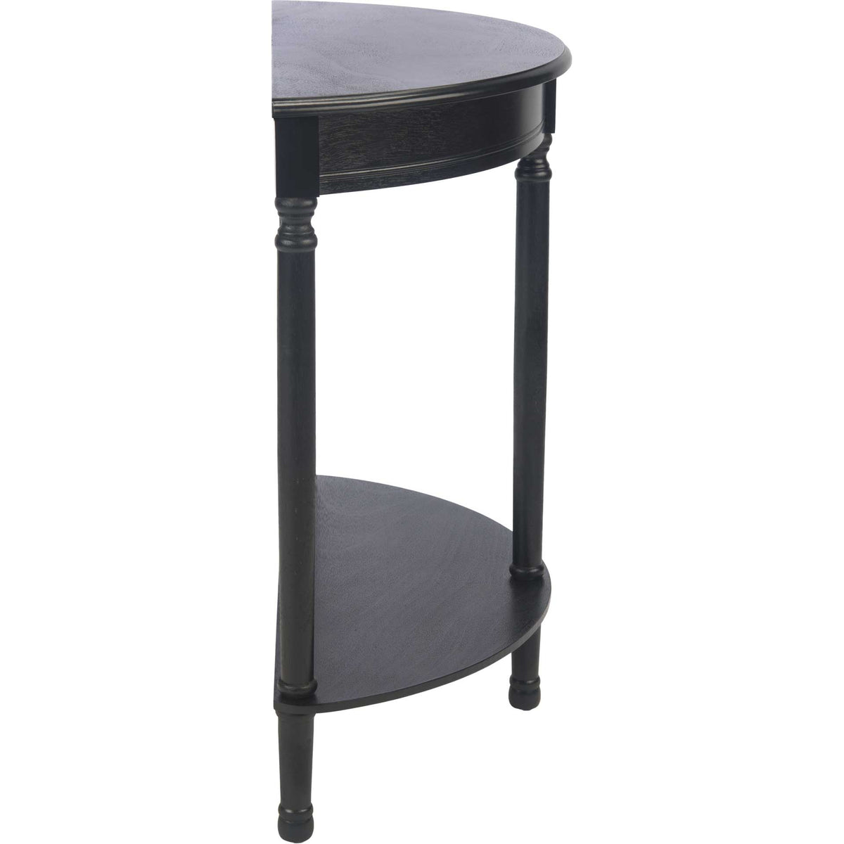 Tichka Half Round Console Table Black