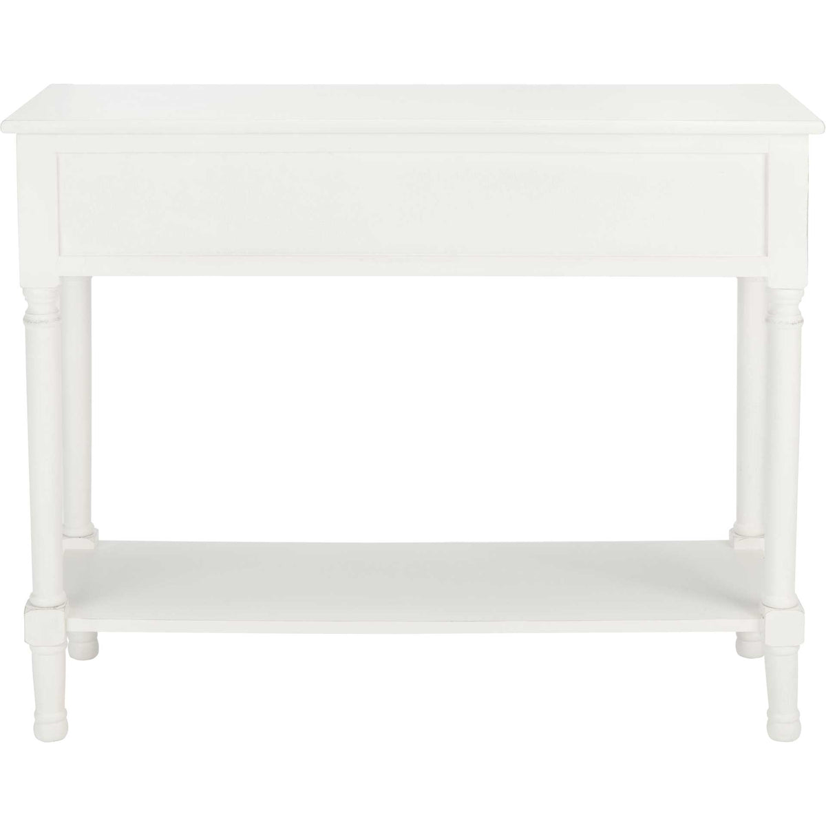 Alessa 2 Drawer Console Table Distressed White