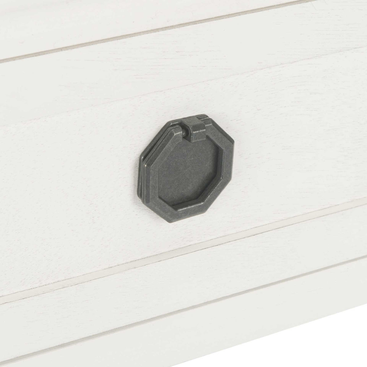 Alessa 2 Drawer Console Table Distressed White