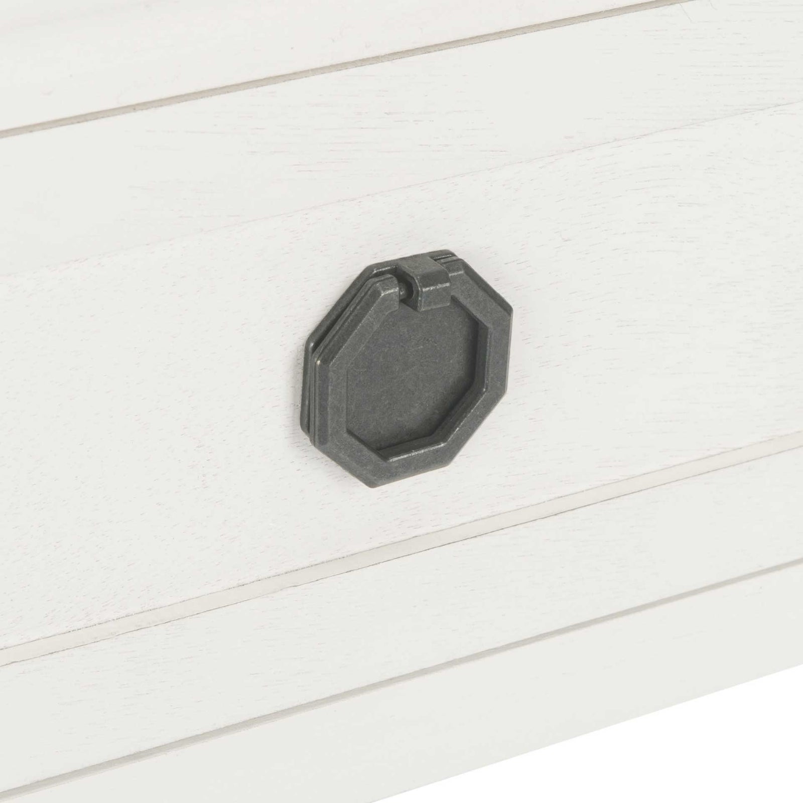 Alessa 2 Drawer Console Table Distressed White