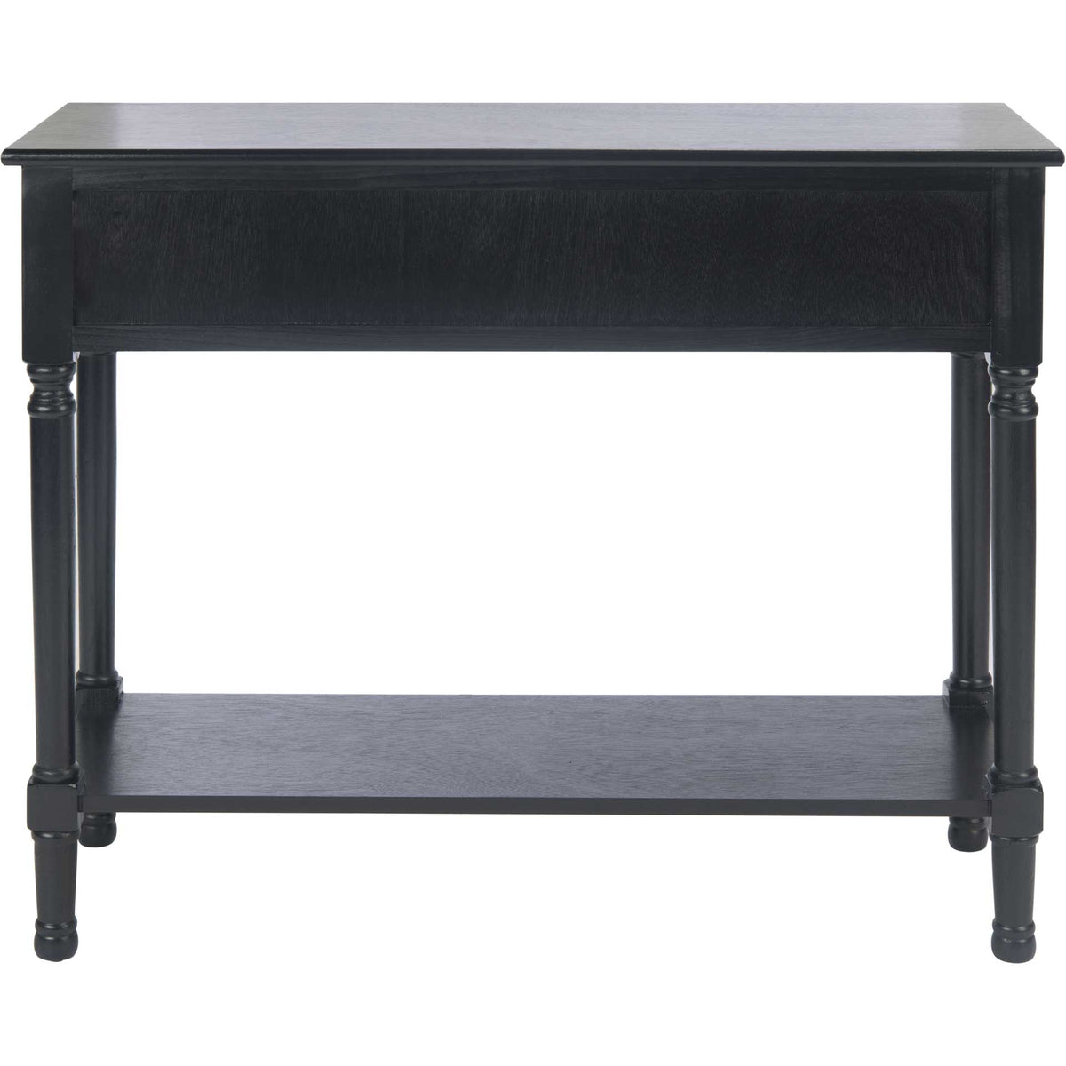 Alessa 2 Drawer Console Table Black