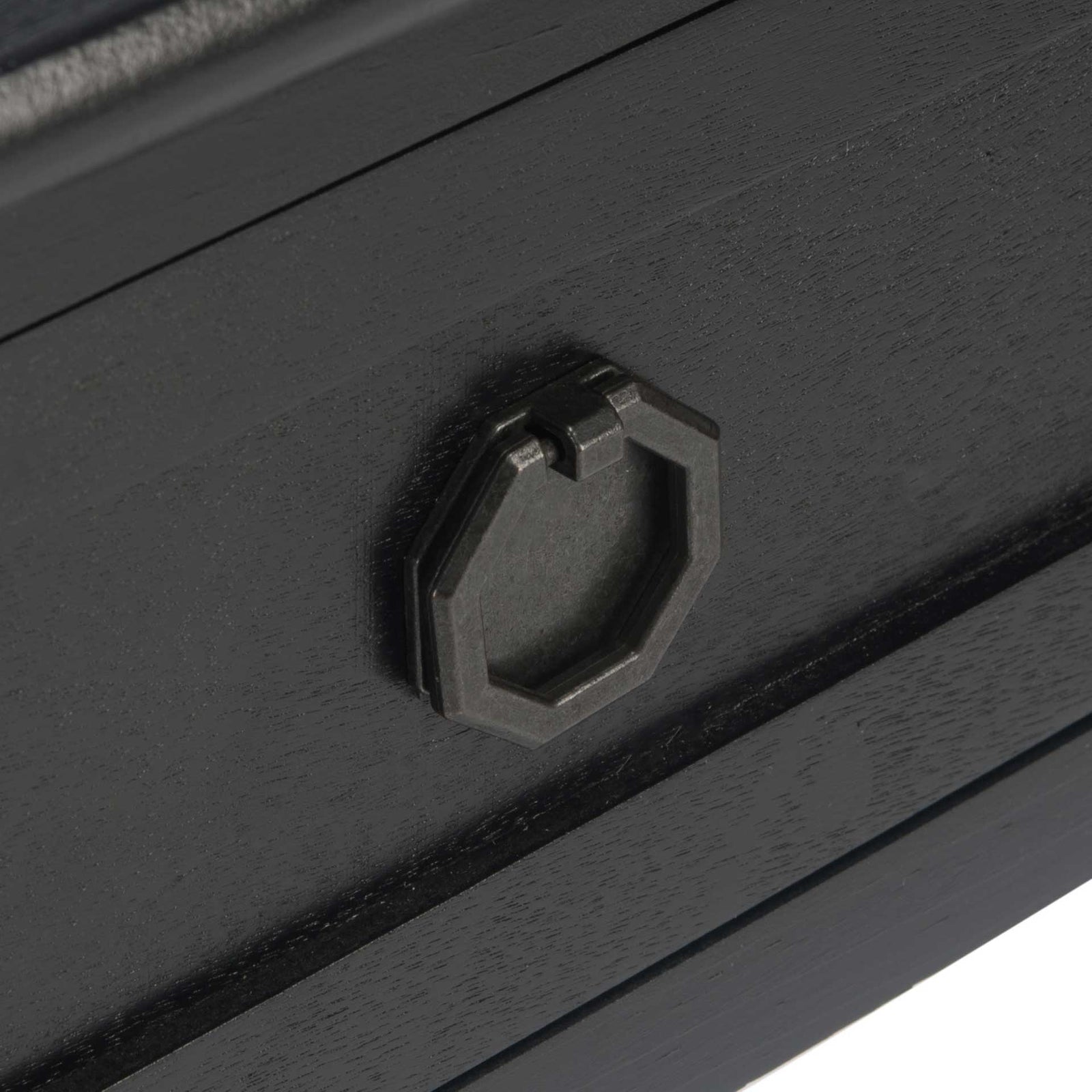 Alessa 2 Drawer Console Table Black