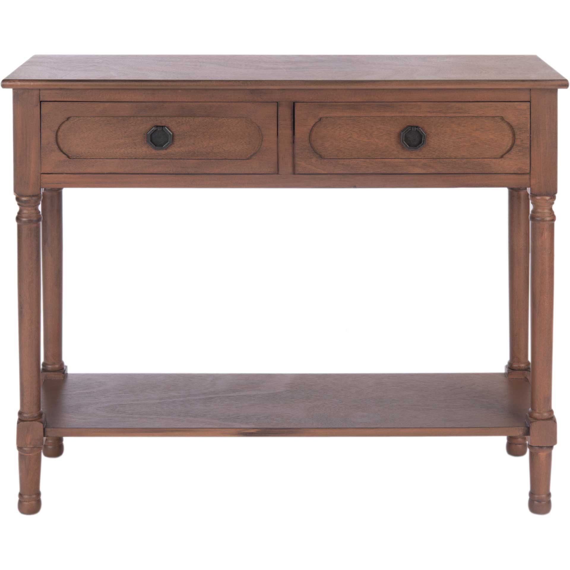 Alessa 2 Drawer Console Table Brown