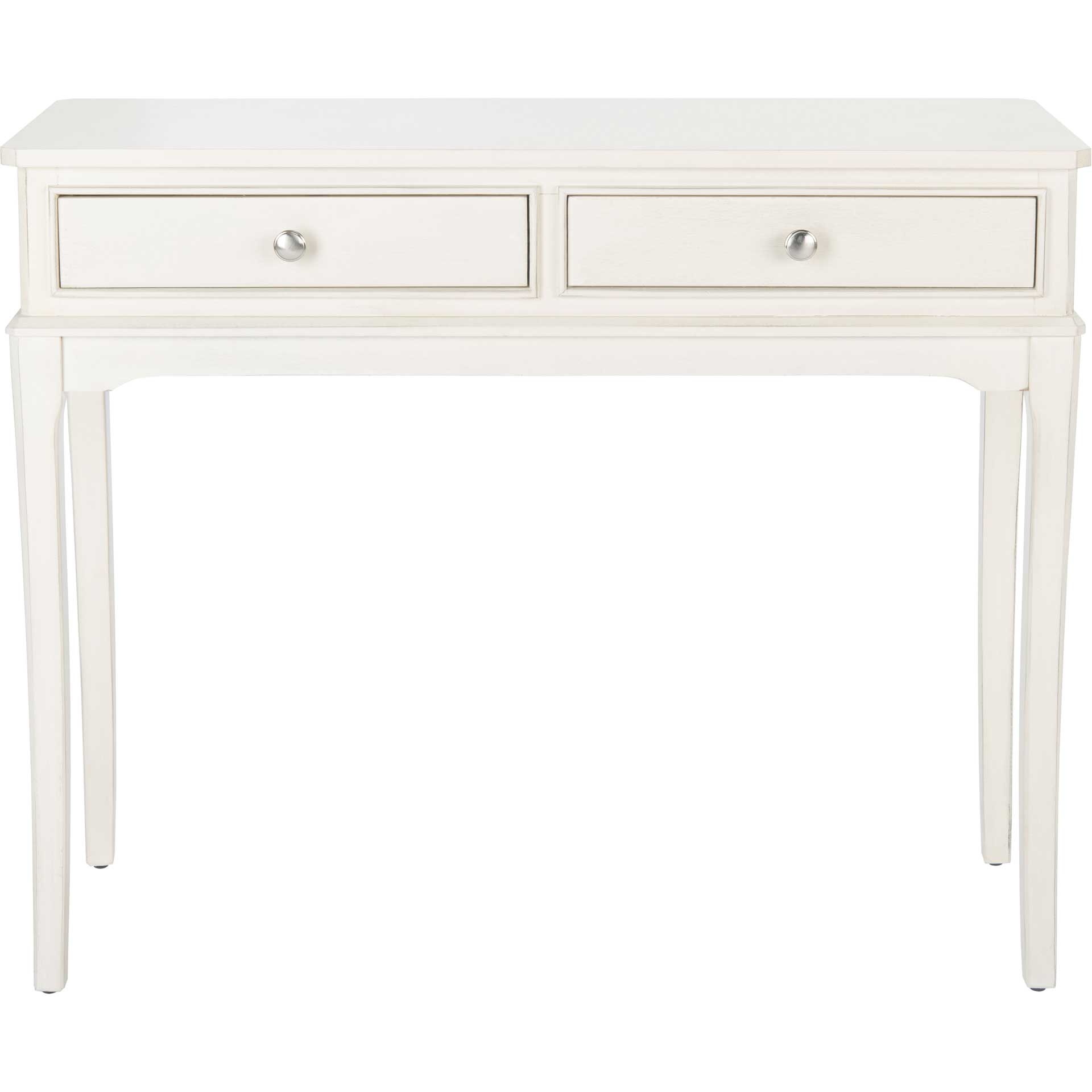 Ophelia 2 Drawer Console Table Distressed White