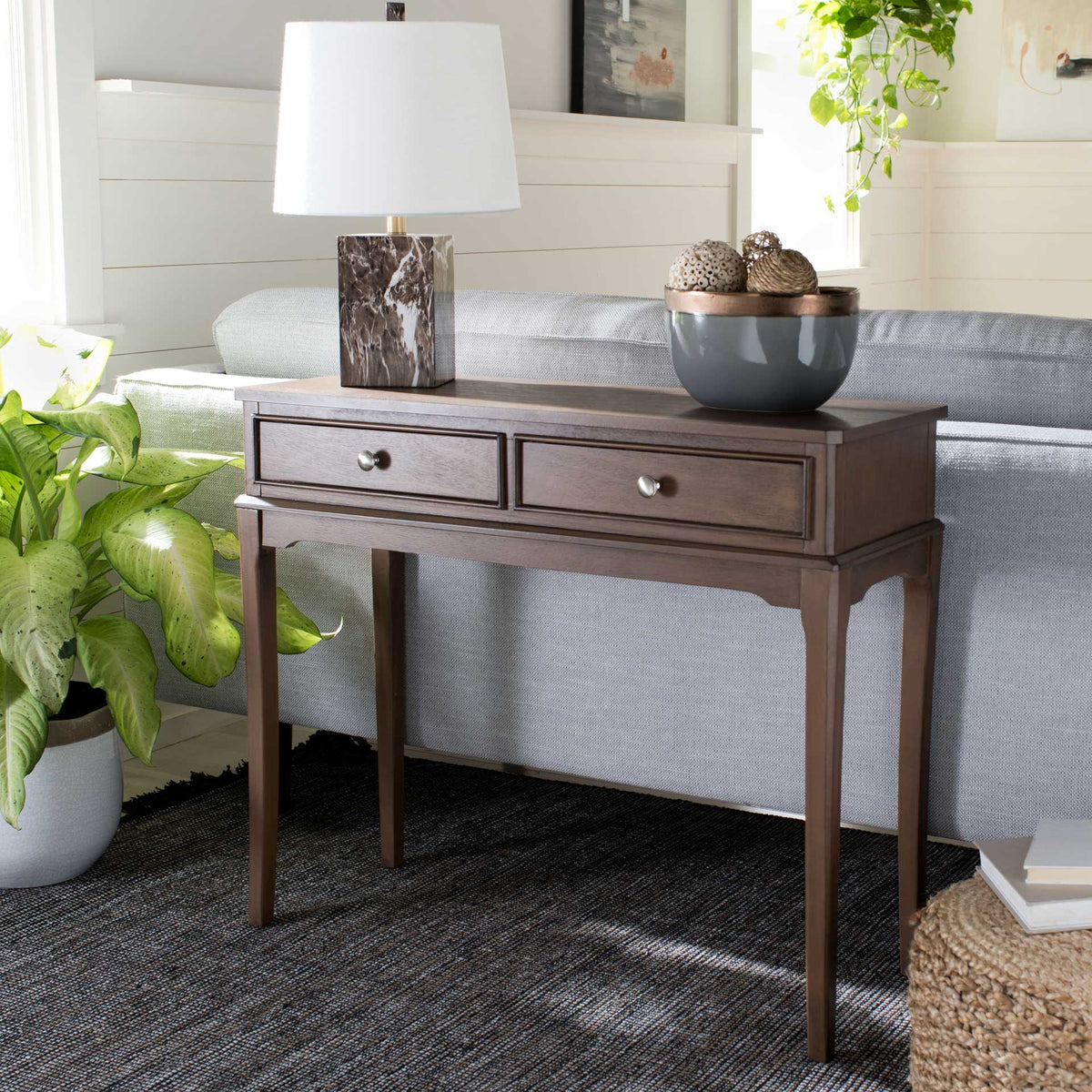 Ophelia 2 Drawer Console Table Brown