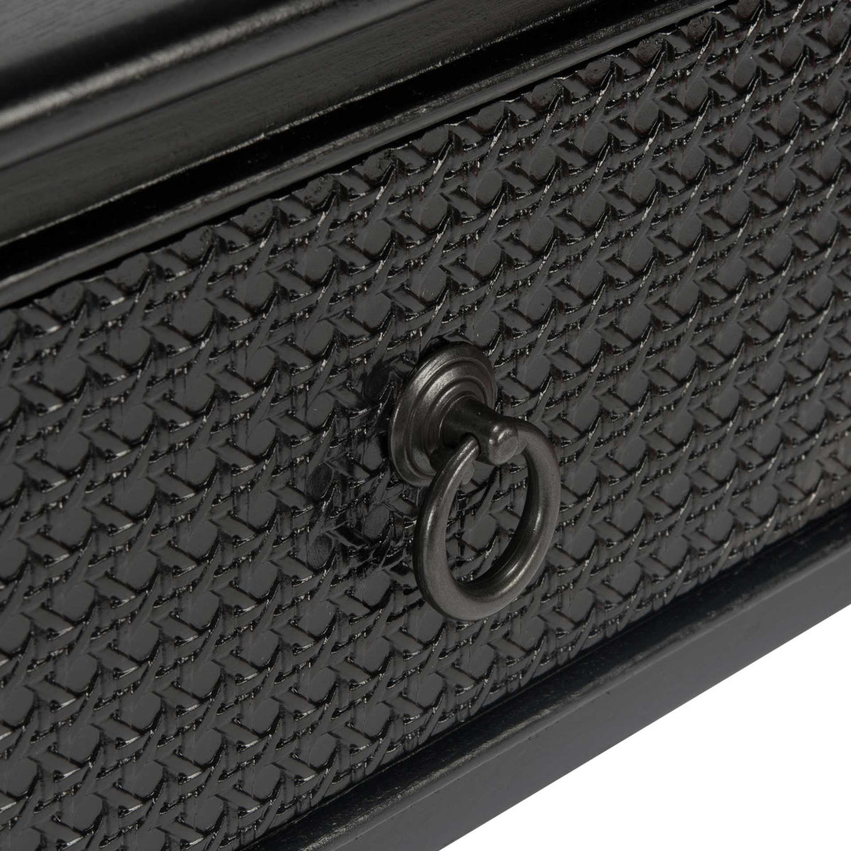 Hale 2 Drawer Console Table Black