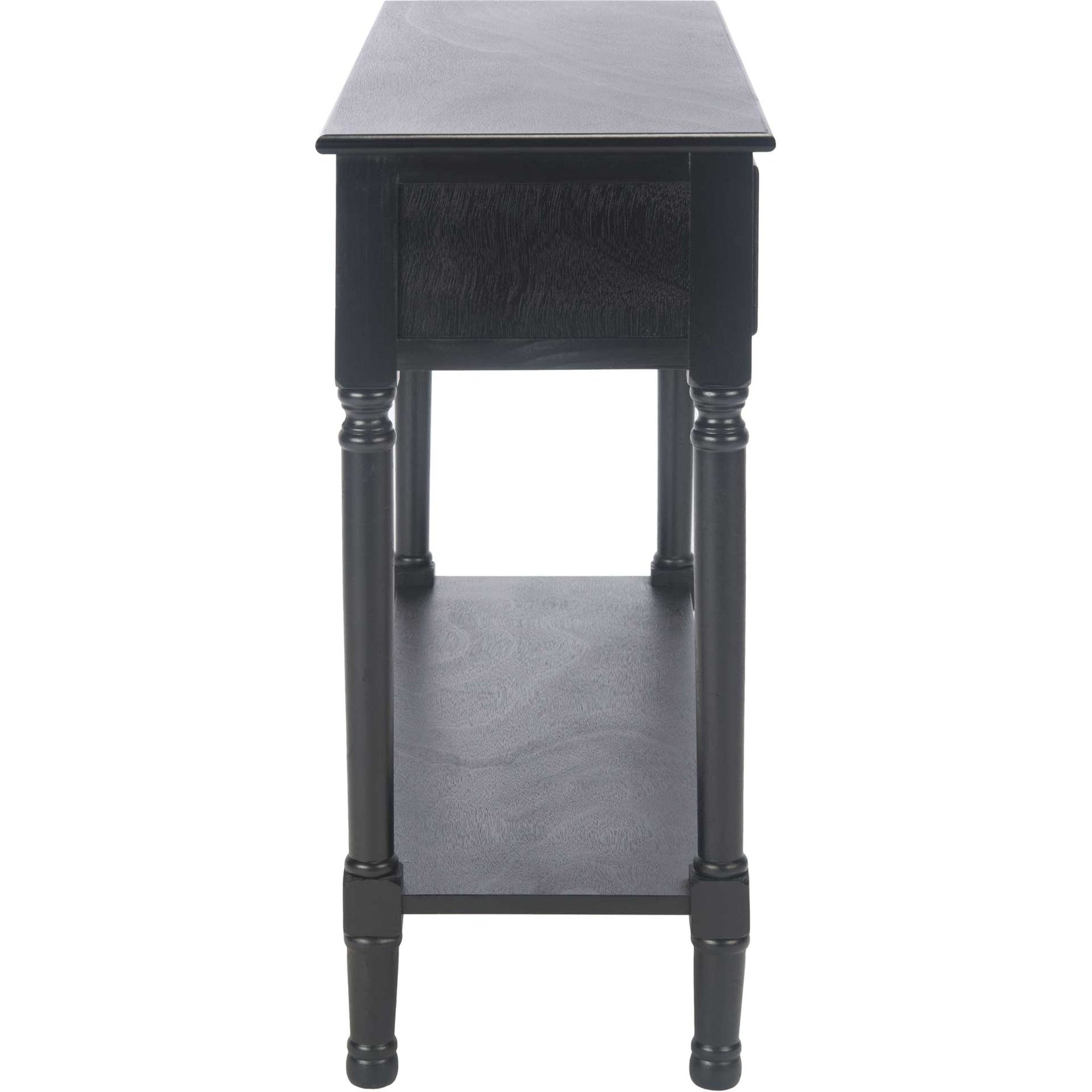 Hale 2 Drawer Console Table Black