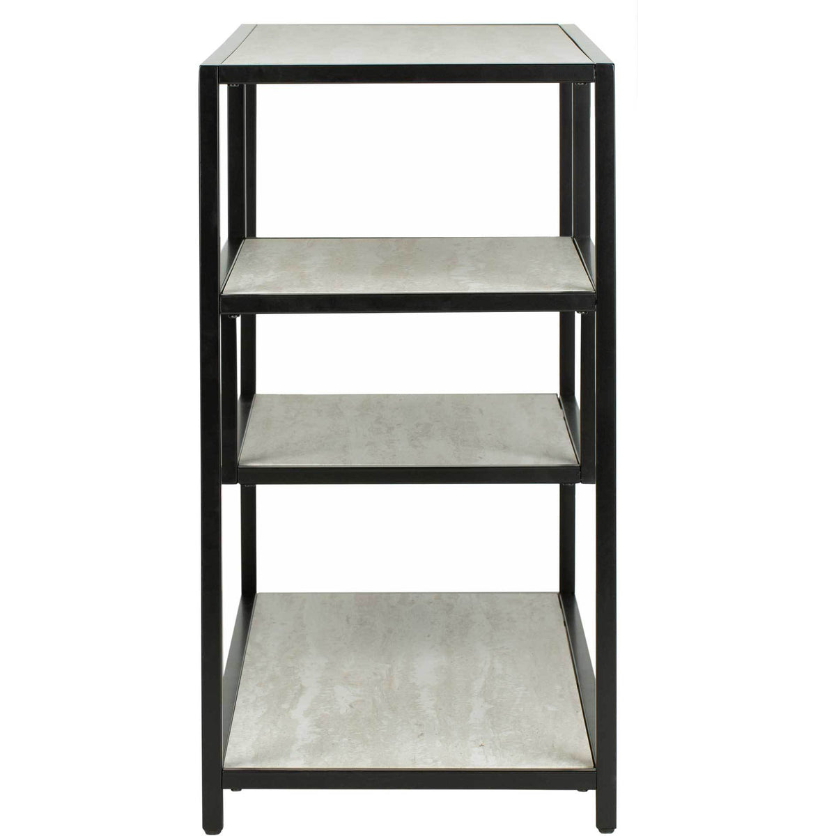 Reed Geometric Console Table Beige/Black