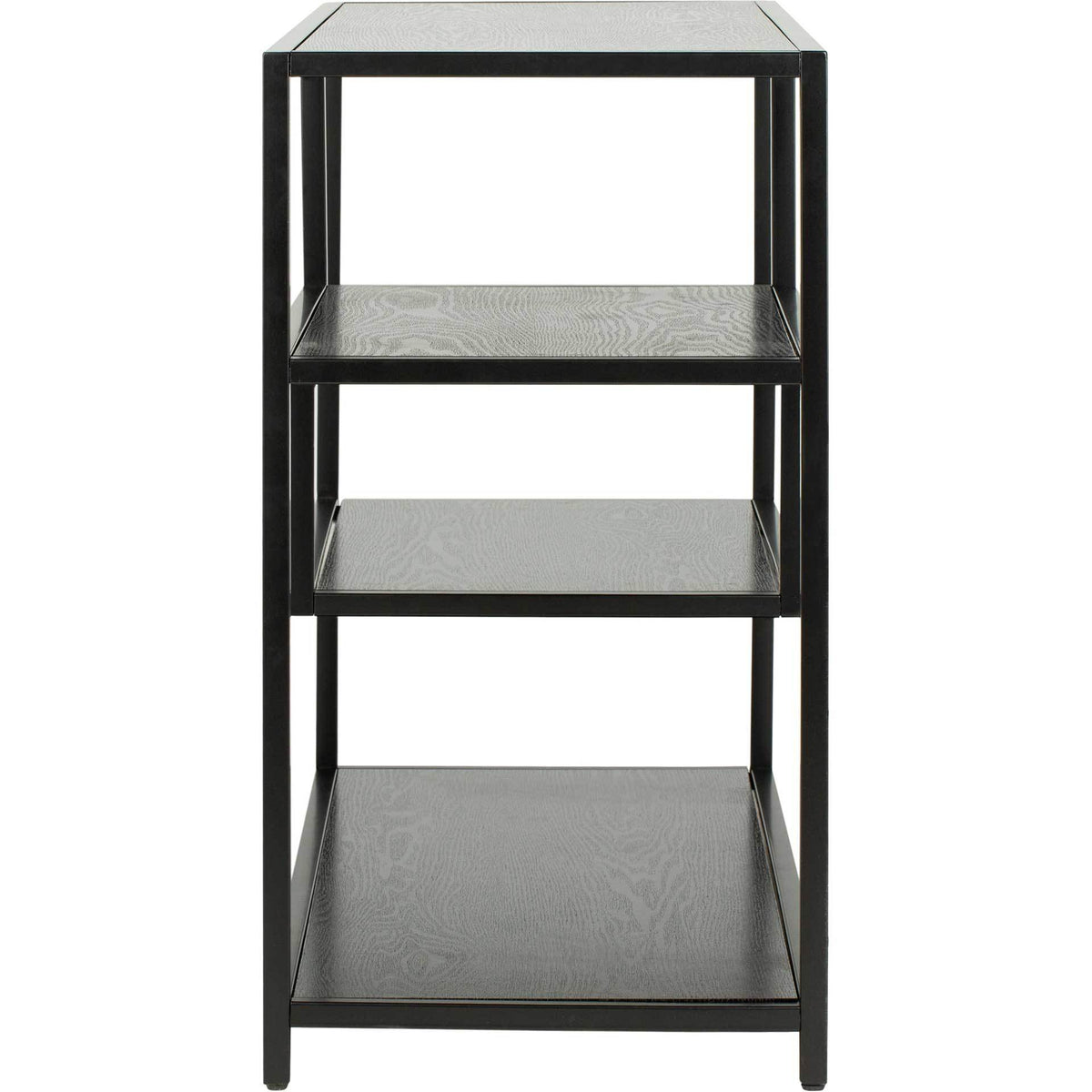 Reed Geometric Console Table Black/Black