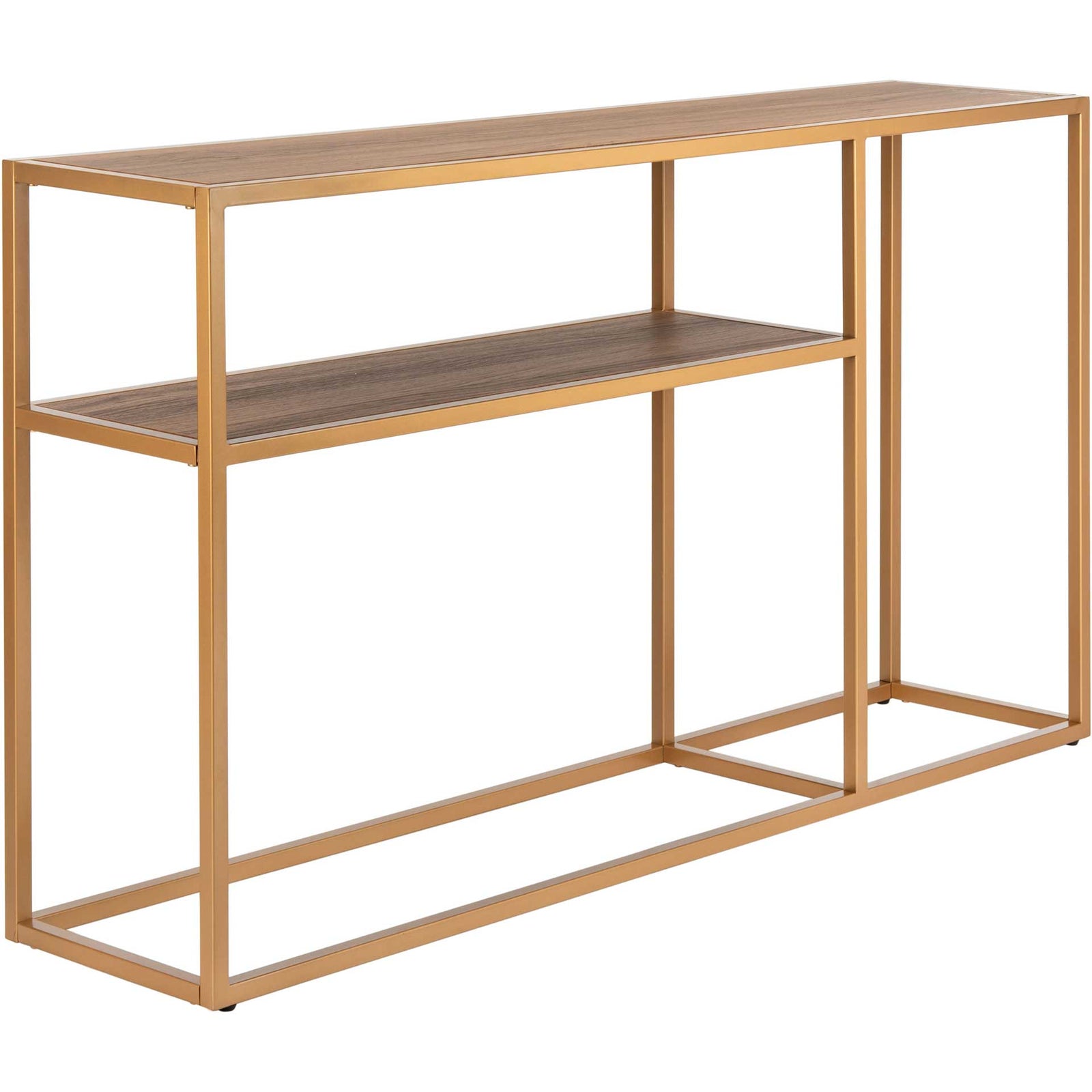 Octavia Console Table Walnut/Gold