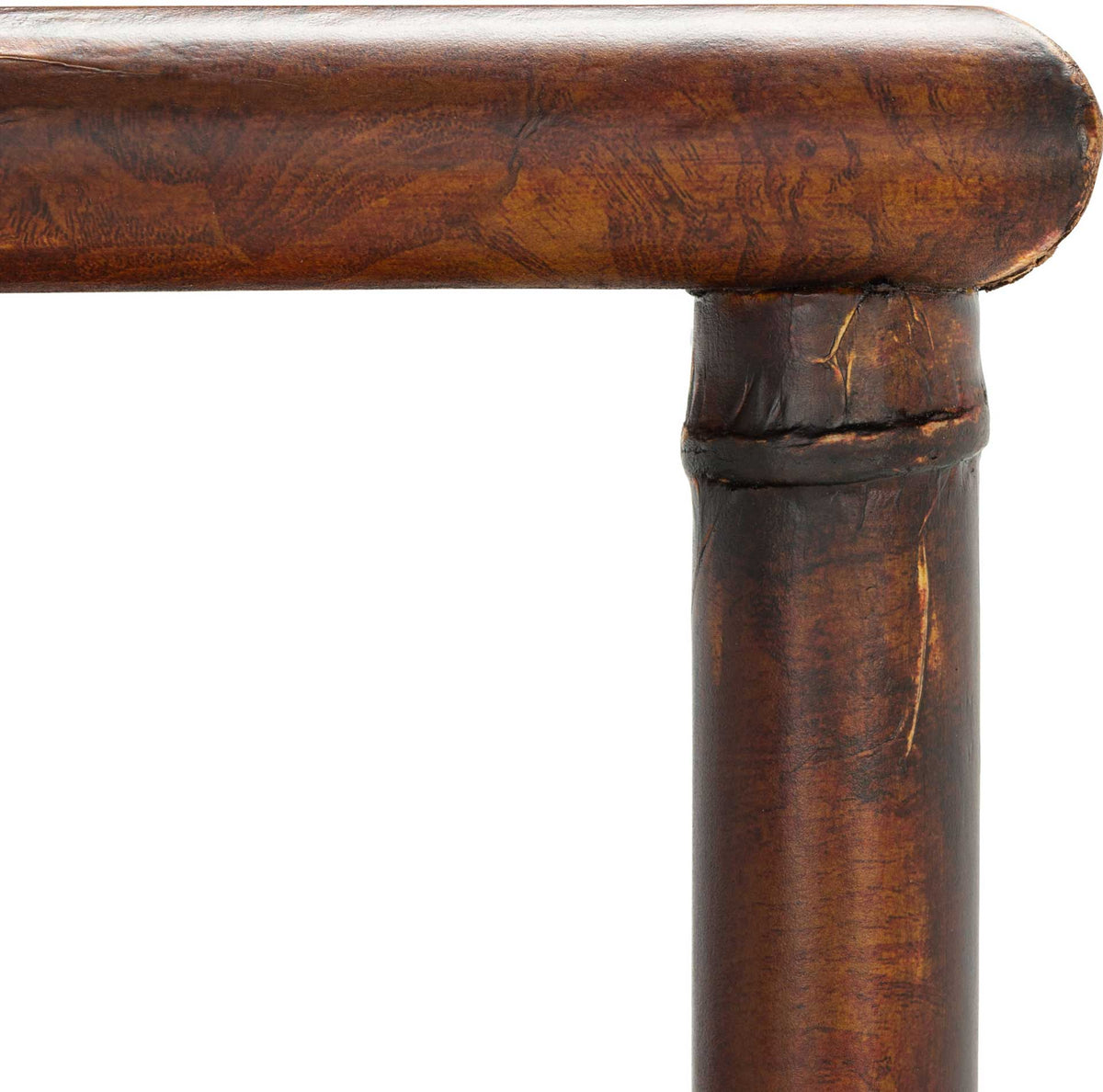 Tunisia 2 Shelf Console Table Dark Brown/Gold