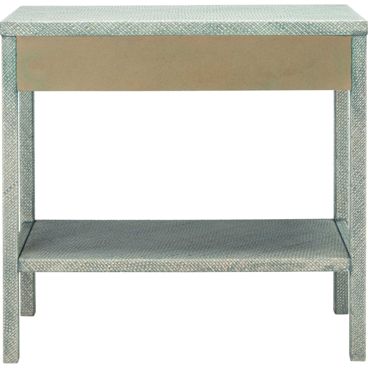 Ashby 2 Drawer Console Table Turquoise/Antique Gold