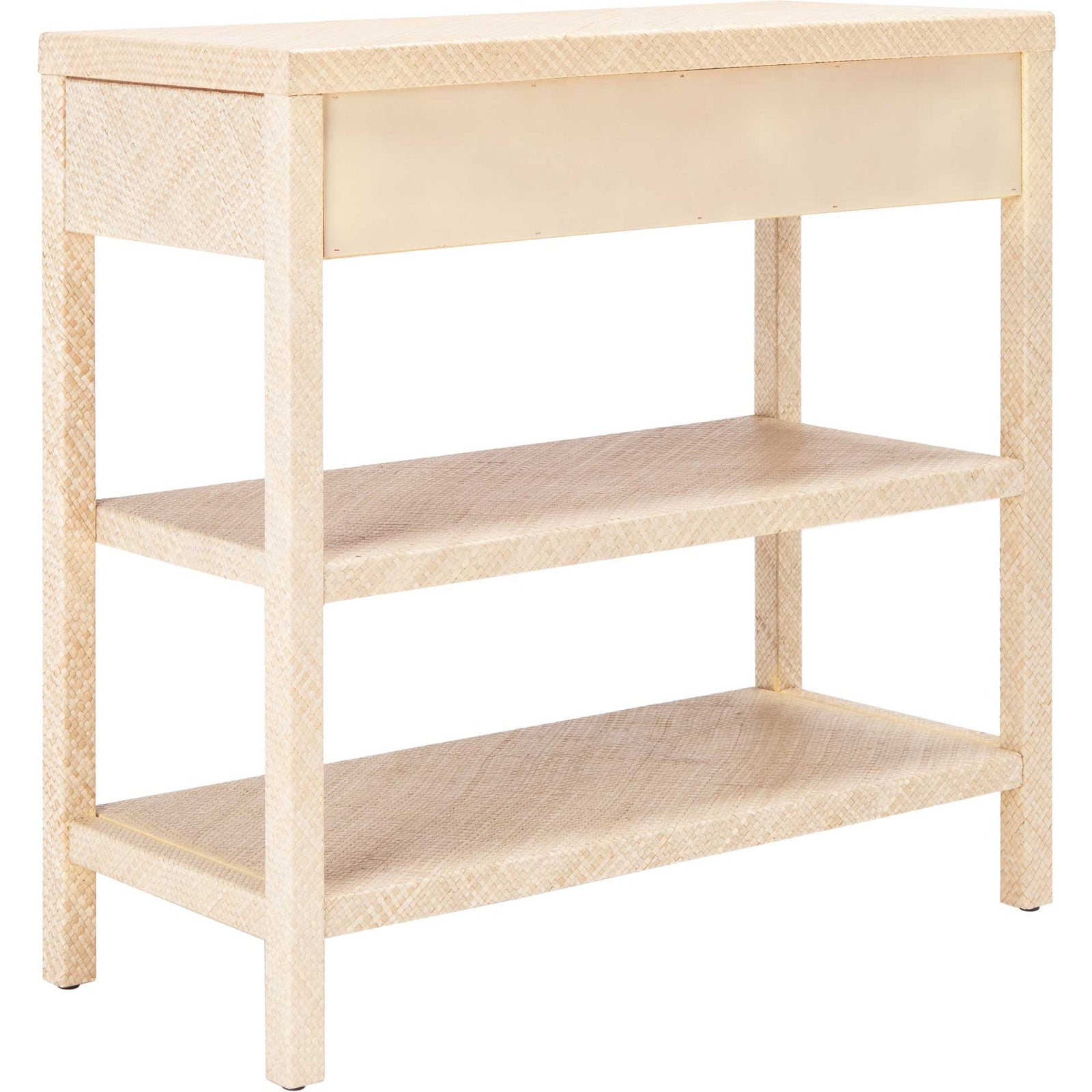 Apollo Raffia Console Table Light Natural/Gold