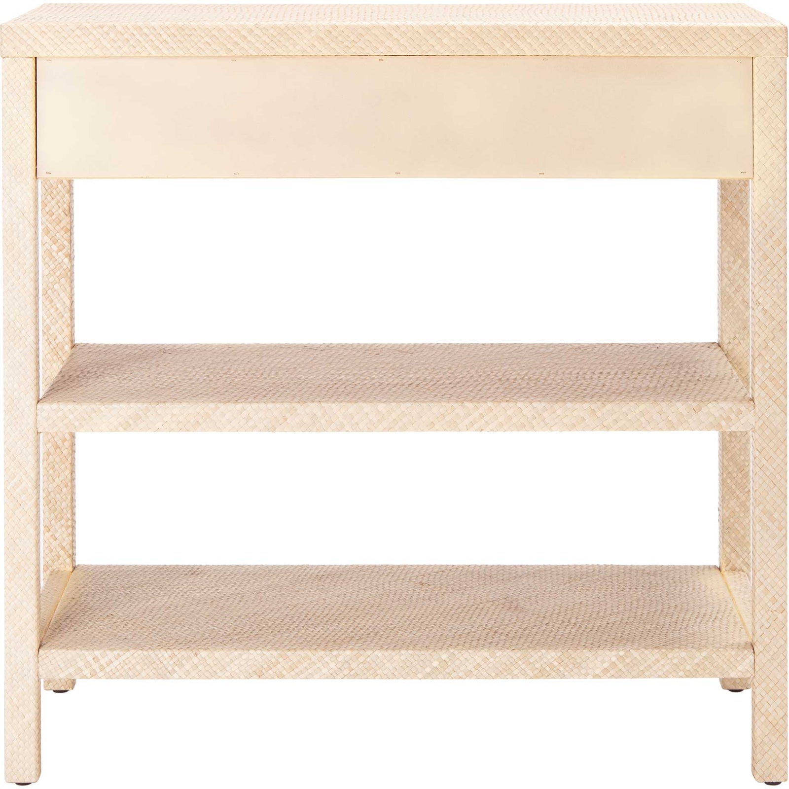 Apollo Raffia Console Table Light Natural/Gold