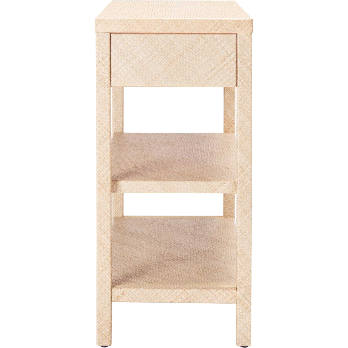 Apollo Raffia Console Table Light Natural/Gold