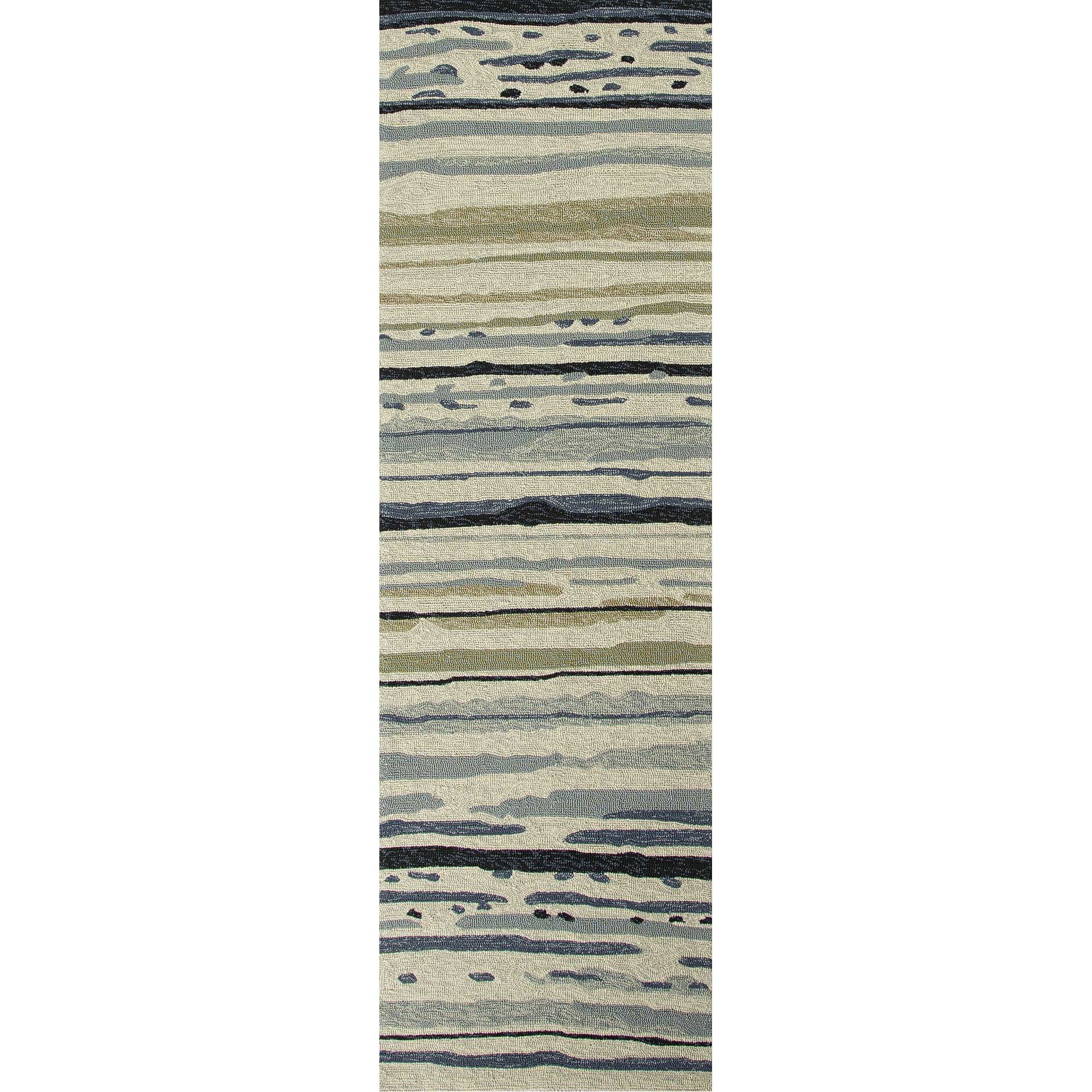 Colours Sketchy Lines Classic Gray Runner Rug