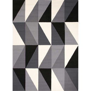 Colors Right Angle Gray Area Rug