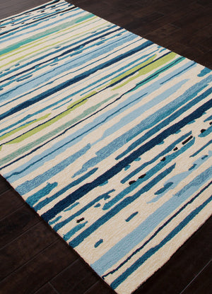 Colours Sketchy Lines Blue/White Area Rug