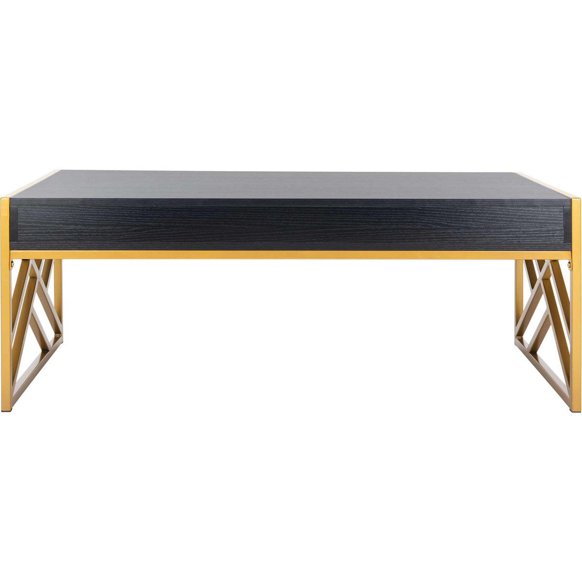Elias 2 Drawer Coffee Table Black/Gold
