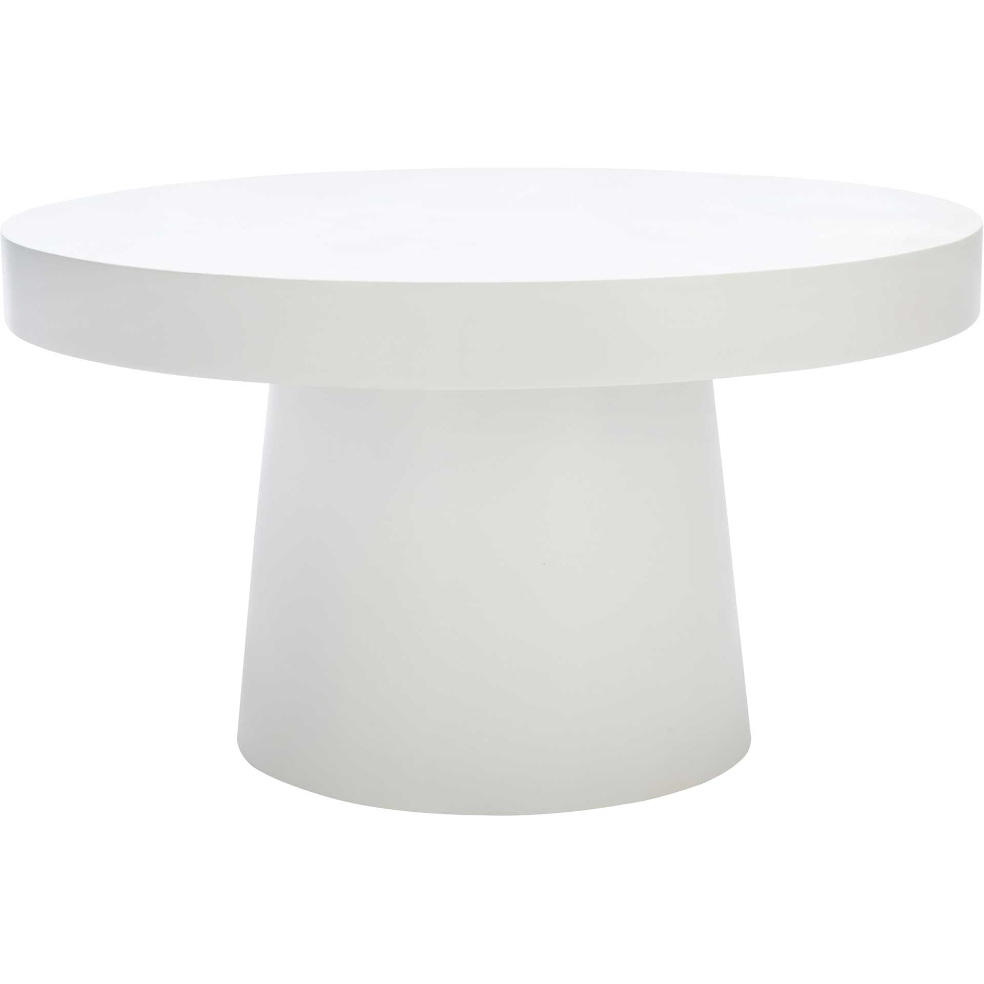Jade Paper Mache Coffee Table White