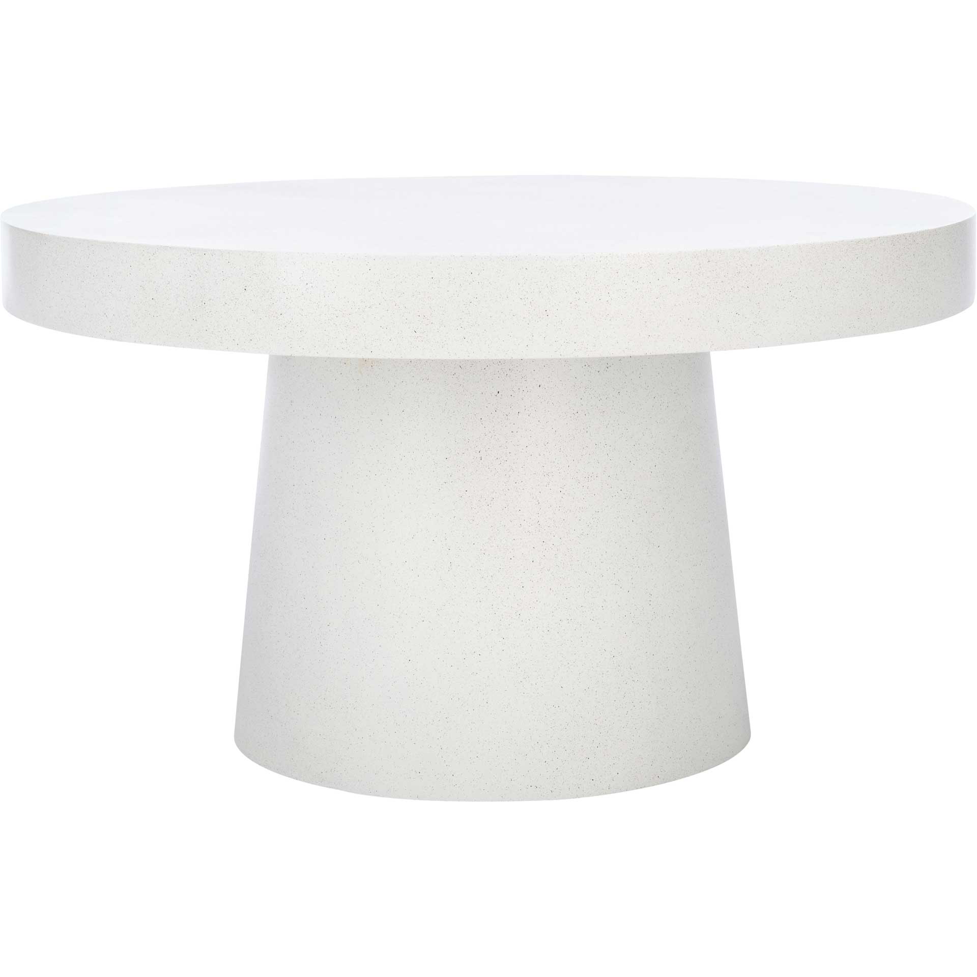 Jade Paper Mache Coffee Table White Terrazzo