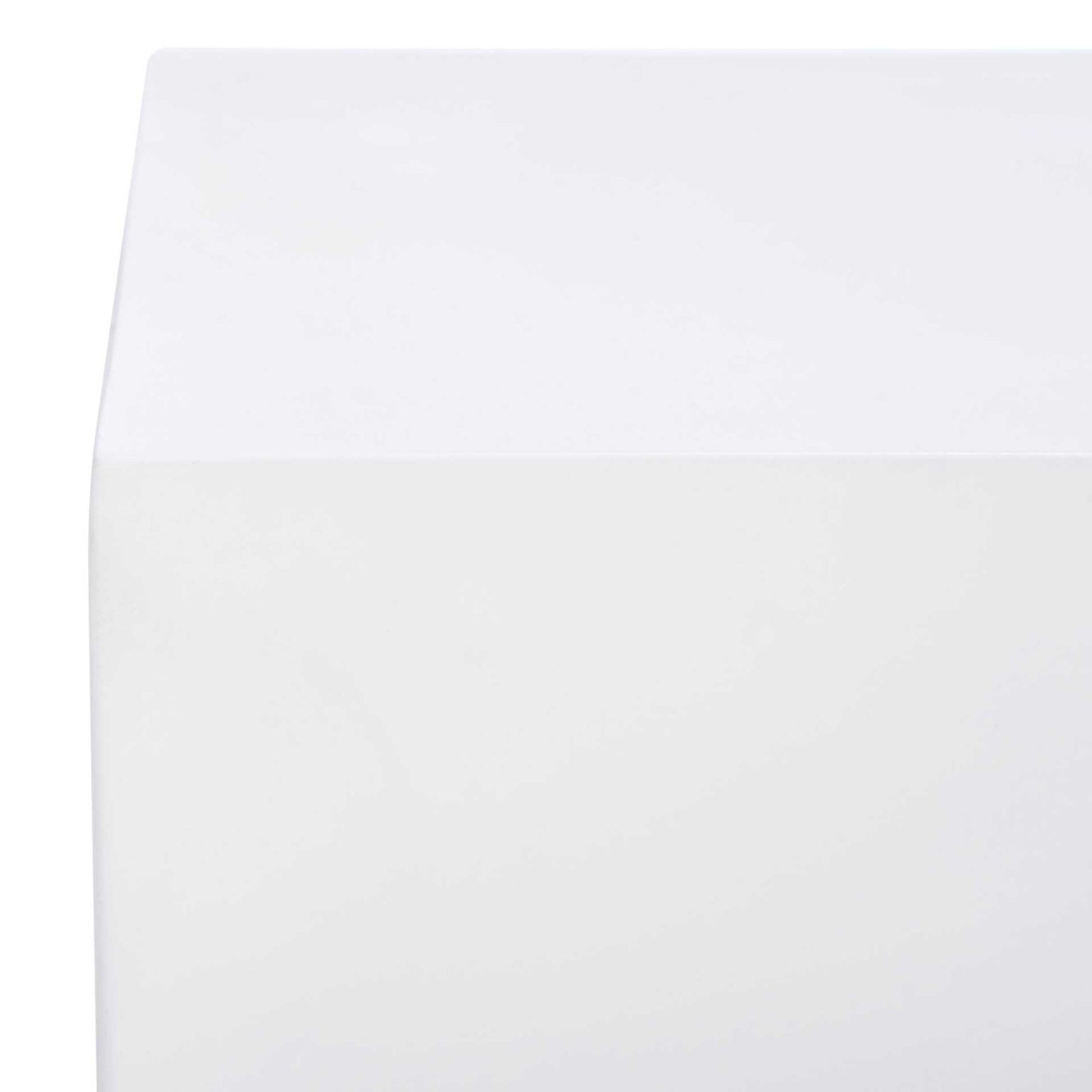 Ezra Faux Concrete Coffee Table White