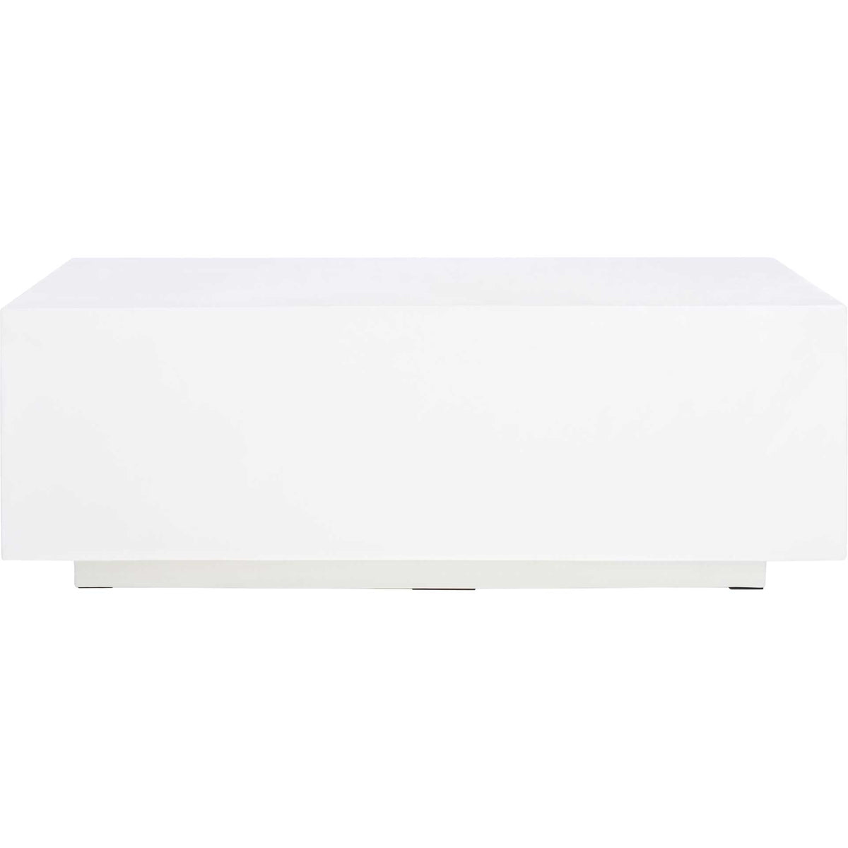 Ezra Faux Concrete Coffee Table White