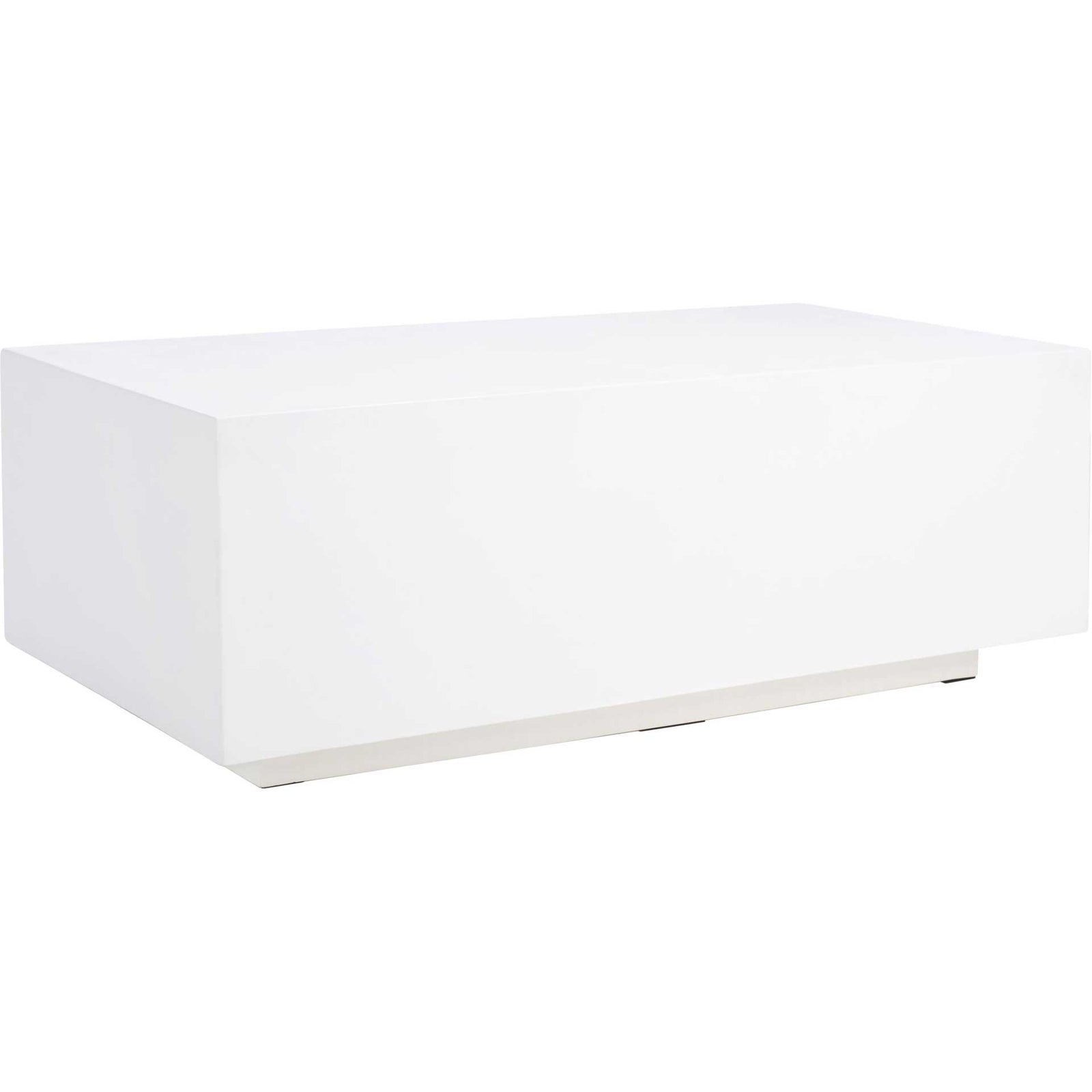 Ezra Faux Concrete Coffee Table White